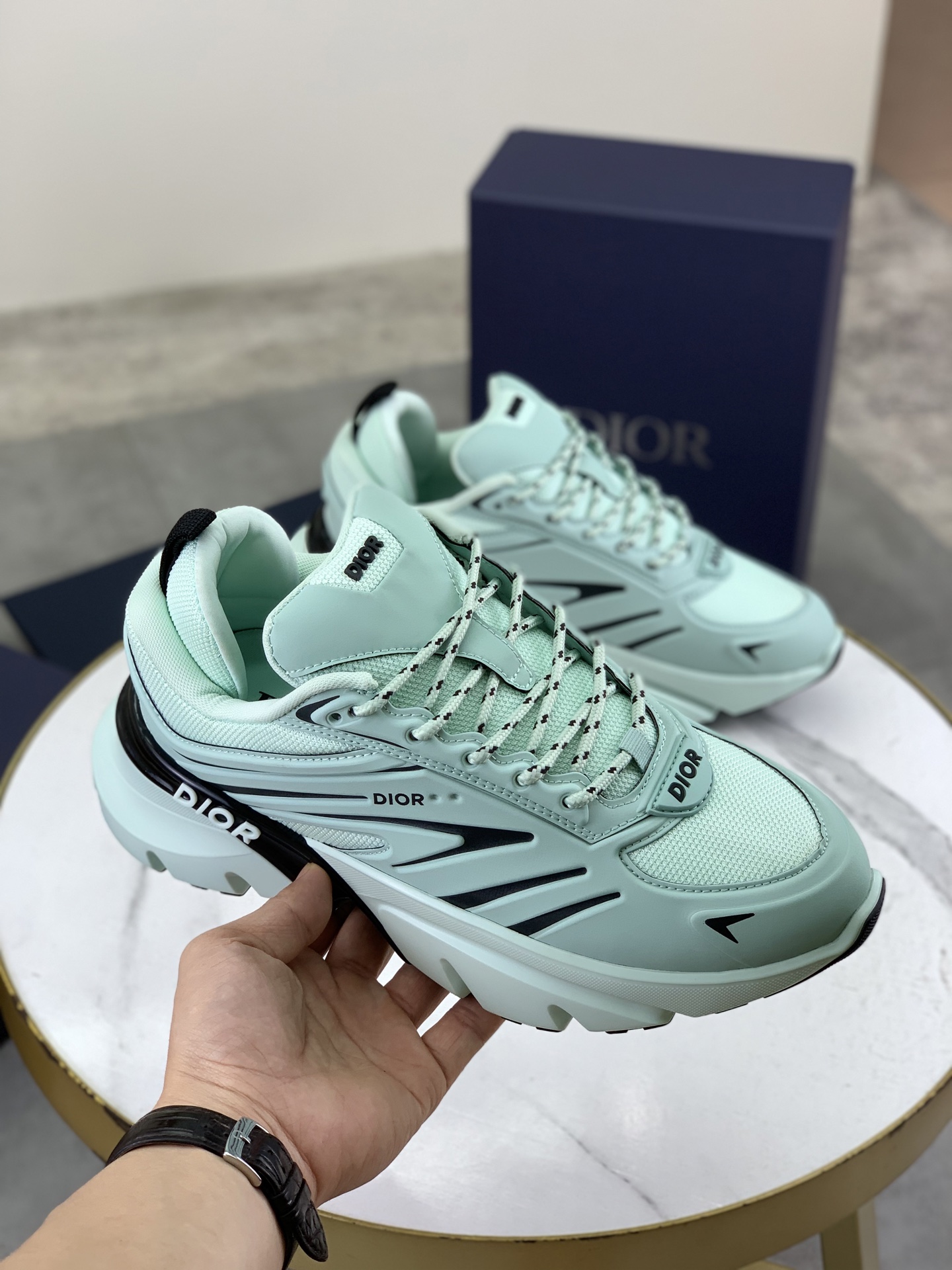 Dior Chrono Mint Green Sneakers Premium Running Shoes, Sizes 38-44 4 i1746890724830 2924 0 2