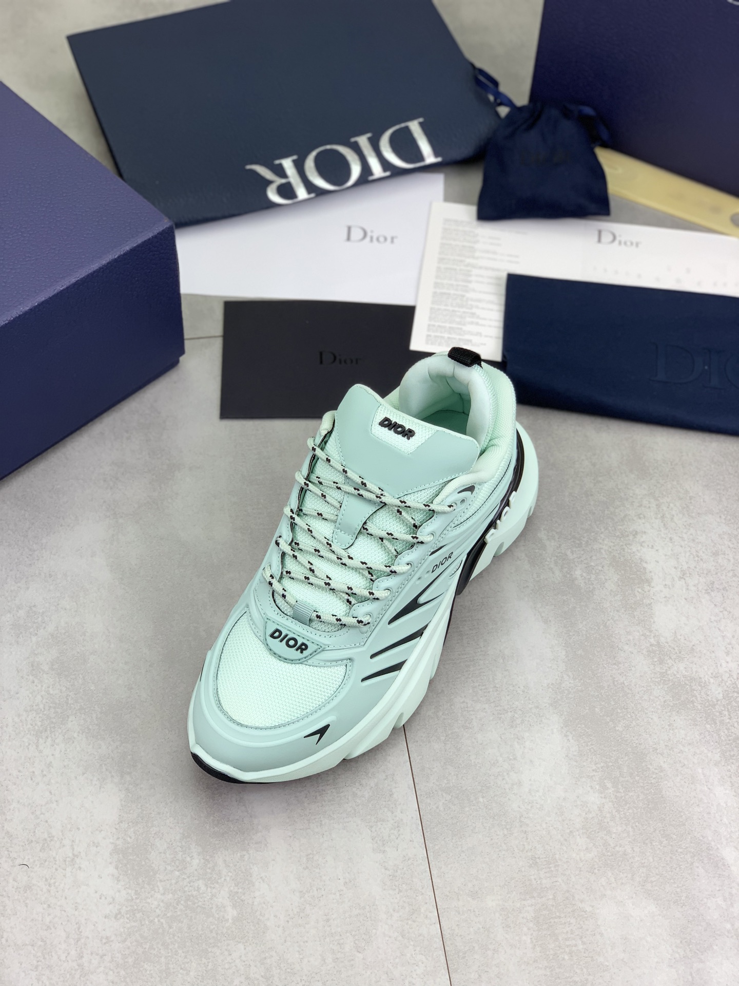 Dior Chrono Mint Green Sneakers Premium Running Shoes, Sizes 38-44 5 i1746890724916 9735 0 3