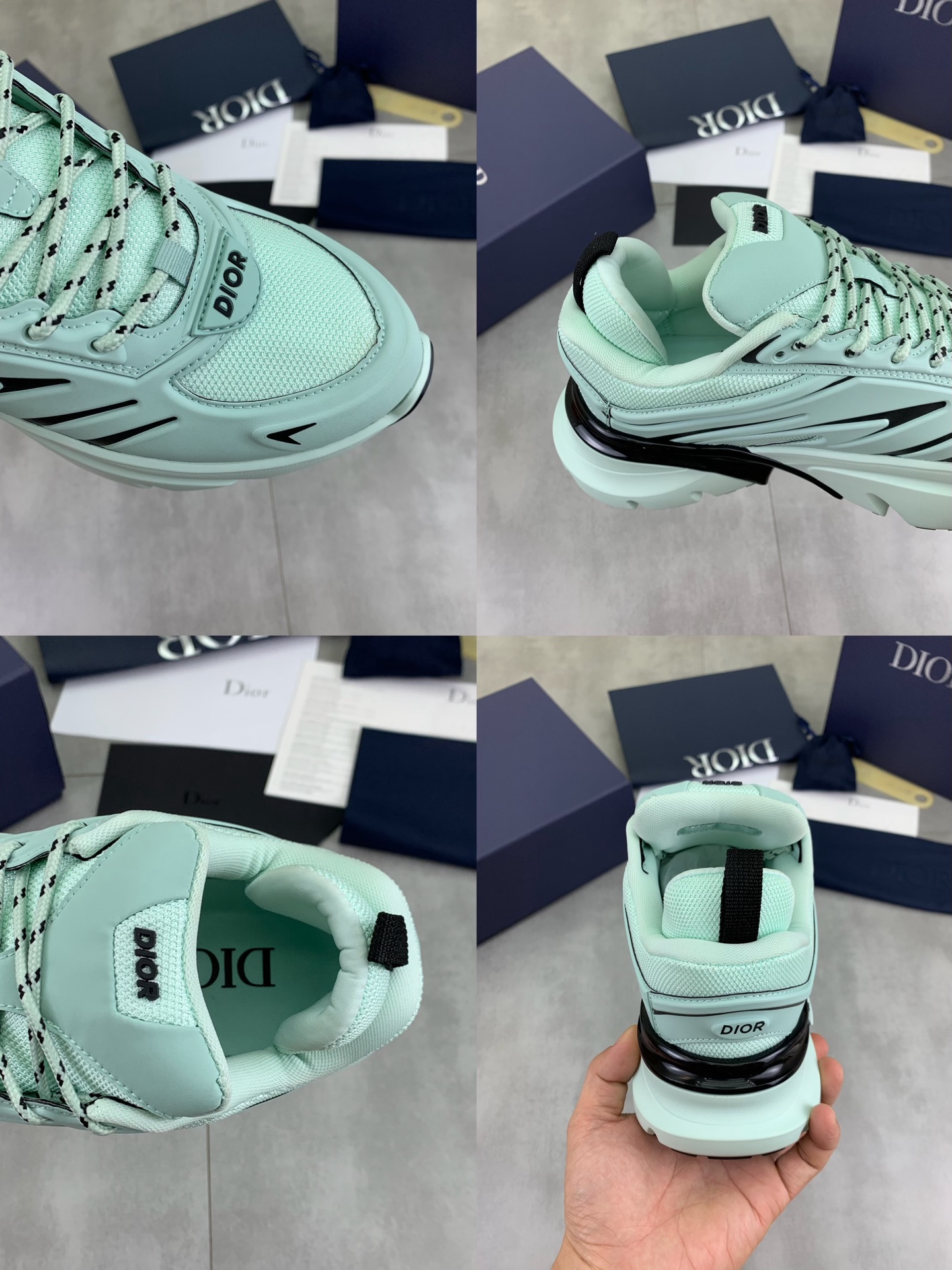 Dior Chrono Mint Green Sneakers Premium Running Shoes, Sizes 38-44 10 i1746890726066 2846 0 8