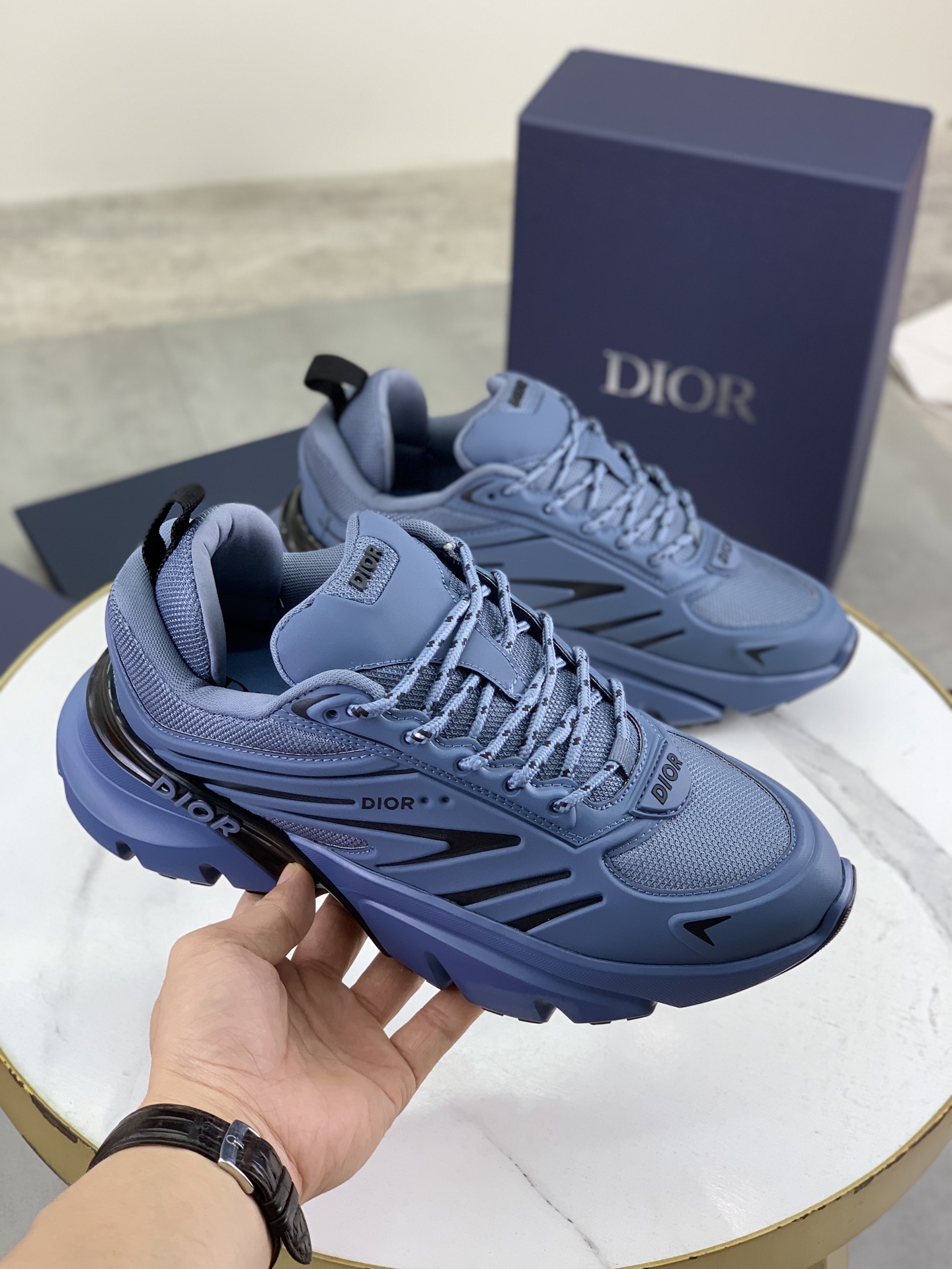 Dior Chrono Sneakers 2025 - Blue Casual Running Shoes for Men & Women 4 i1746890741139 4187 0 2
