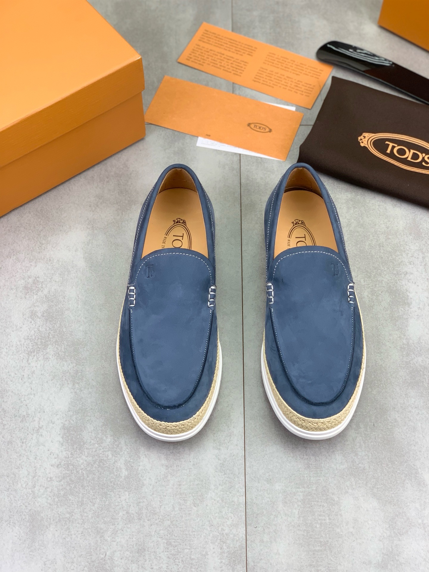 Лоферы мужские Tod's синие