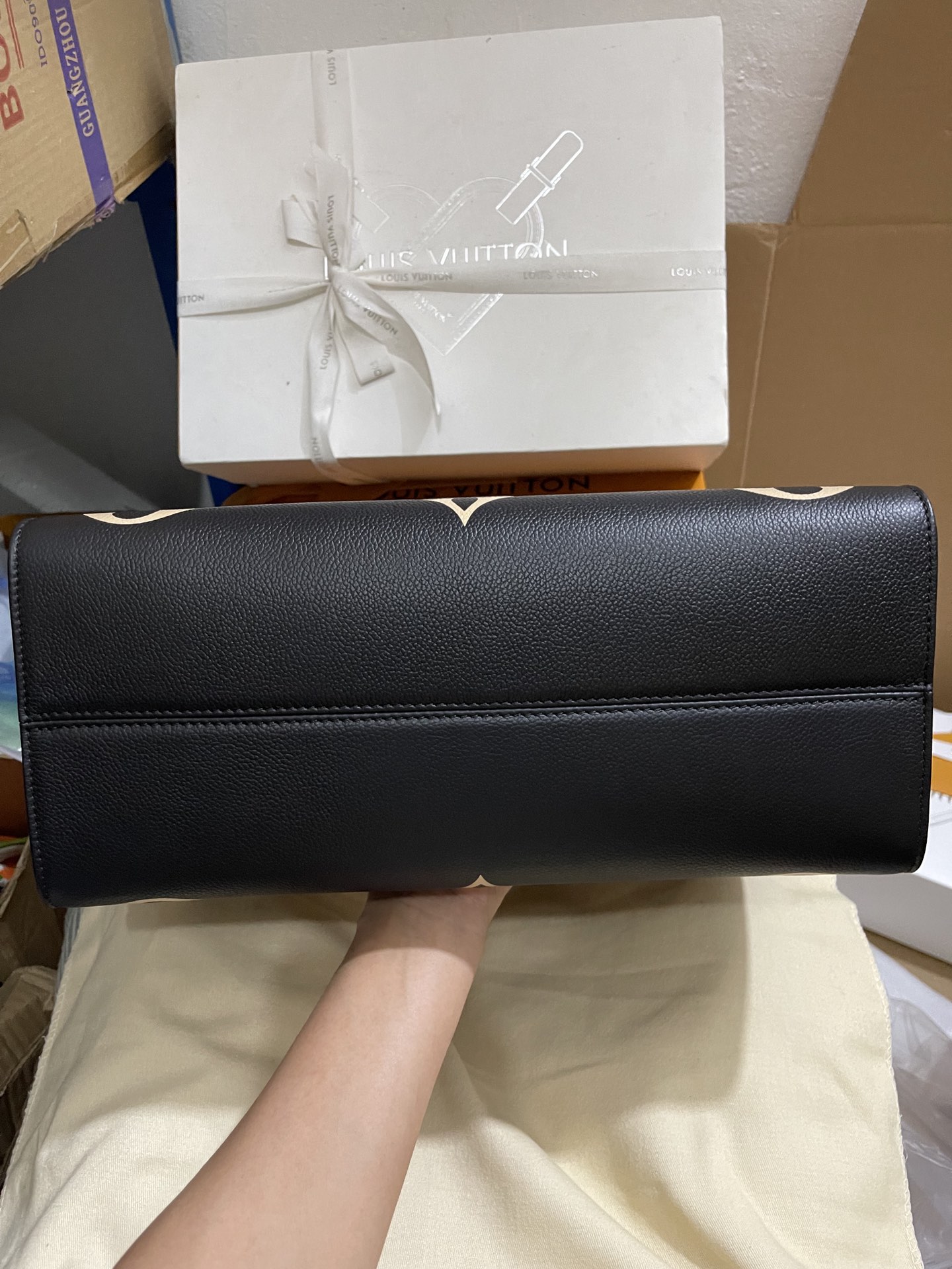 正品级法国版SP免检 客定✈️发货实拍👜 黑丝印托特包 M45495