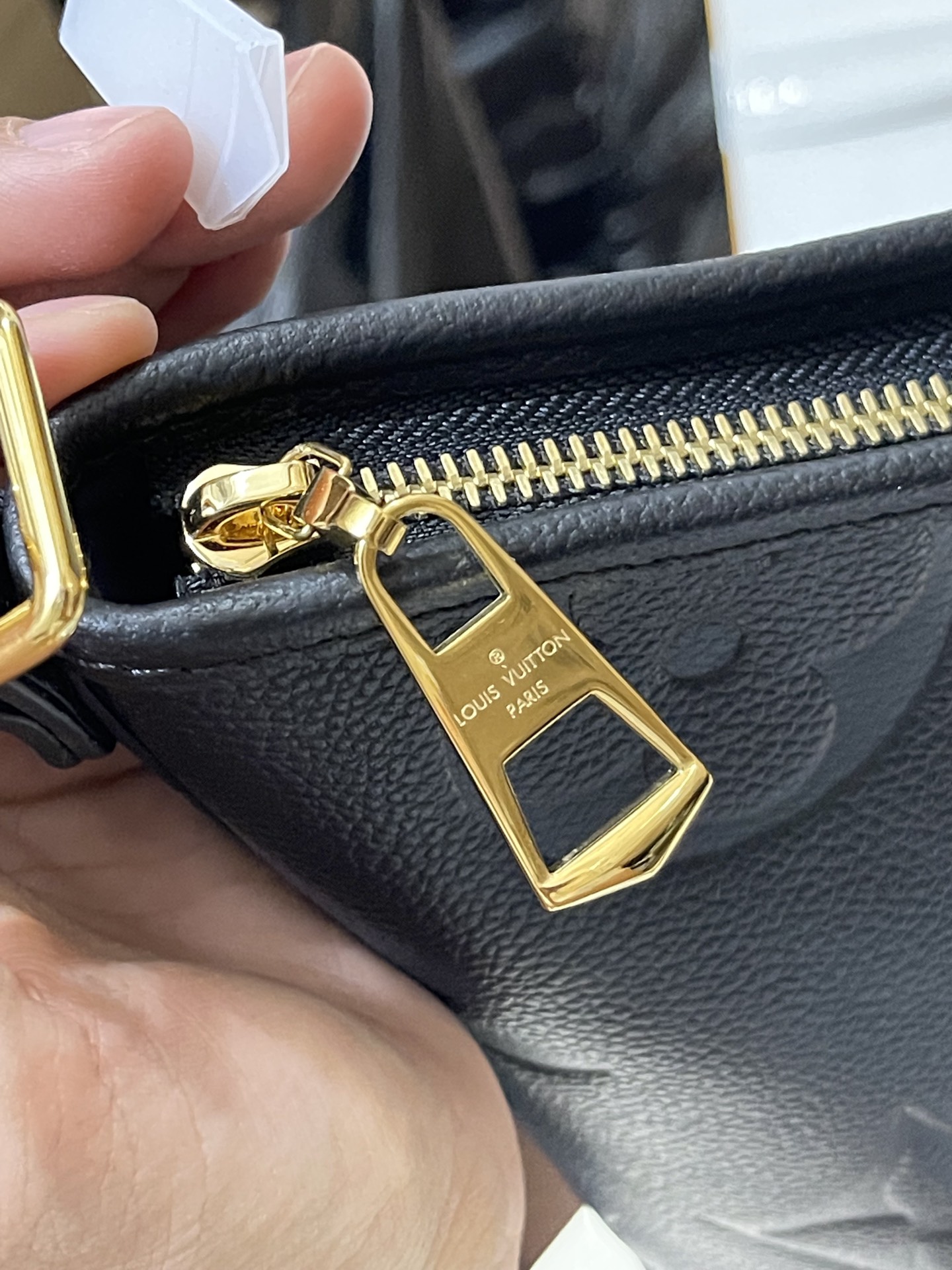 正品级法国版SP免检 客定✈️发货实拍👜全皮Carryall黑色压花 M46388