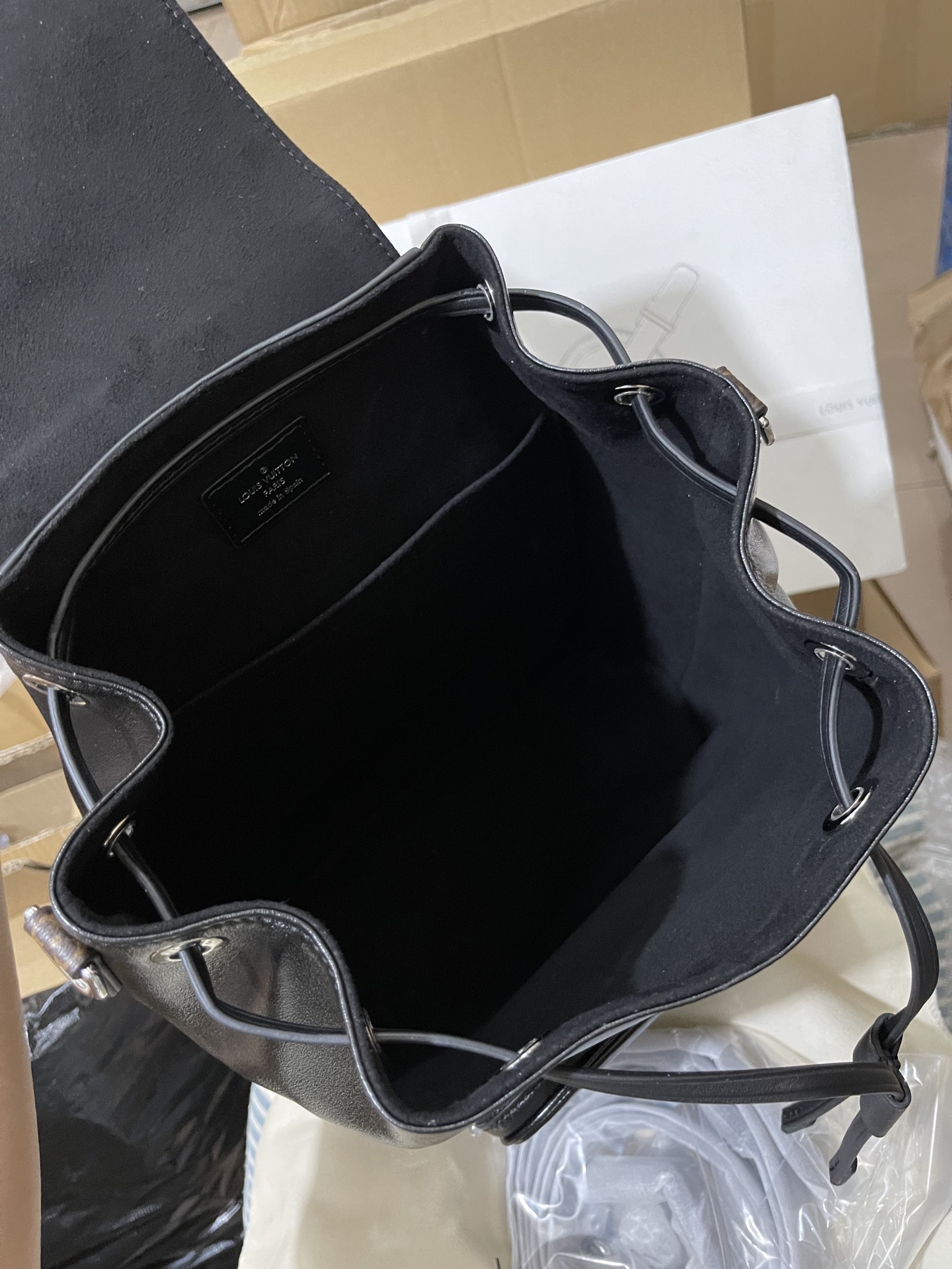 正品级法国版SP免检 客定✈️发货实拍👜全皮双肩背包羊皮 M12587