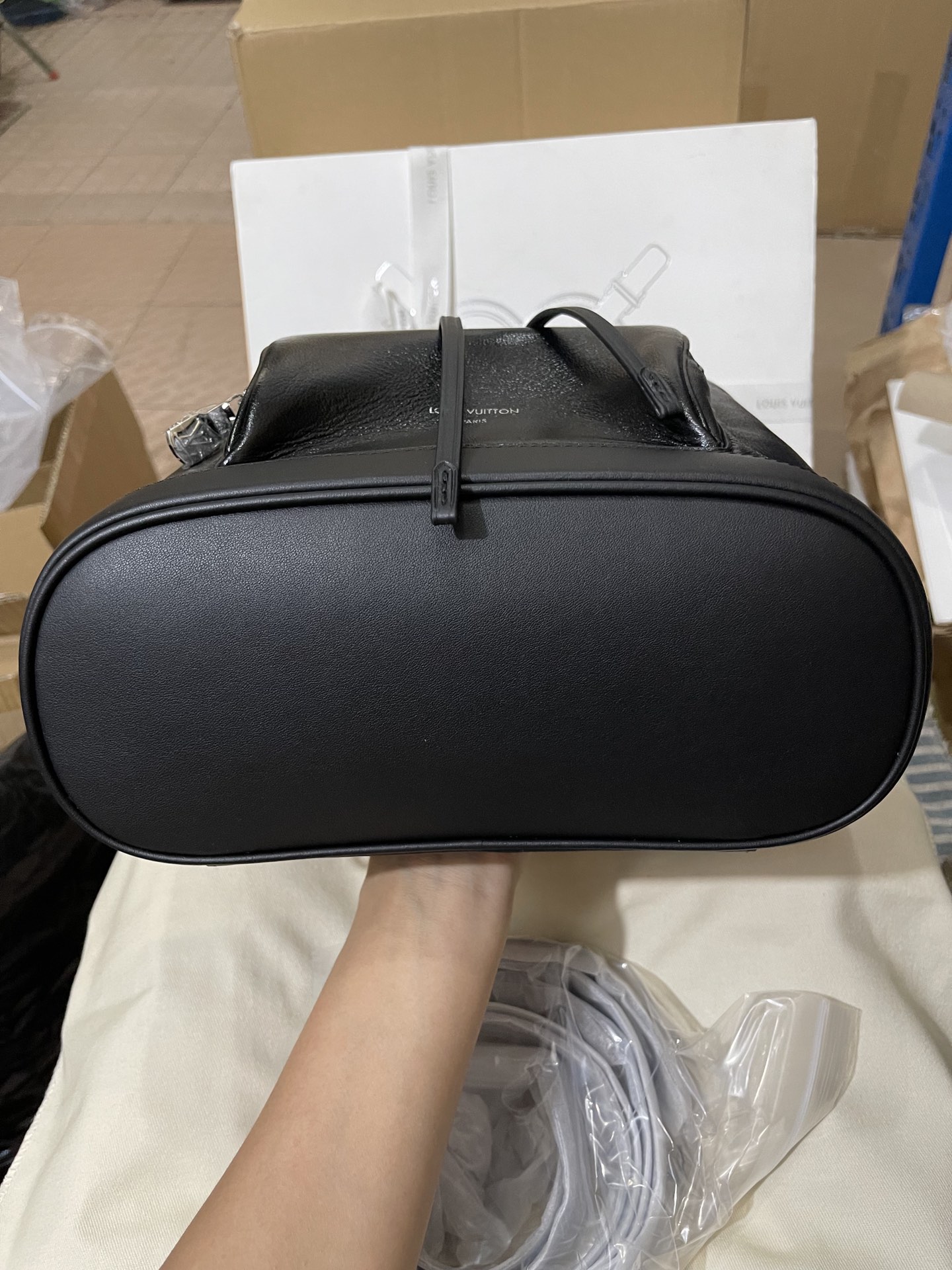 正品级法国版SP免检 客定✈️发货实拍👜全皮双肩背包羊皮 M12587