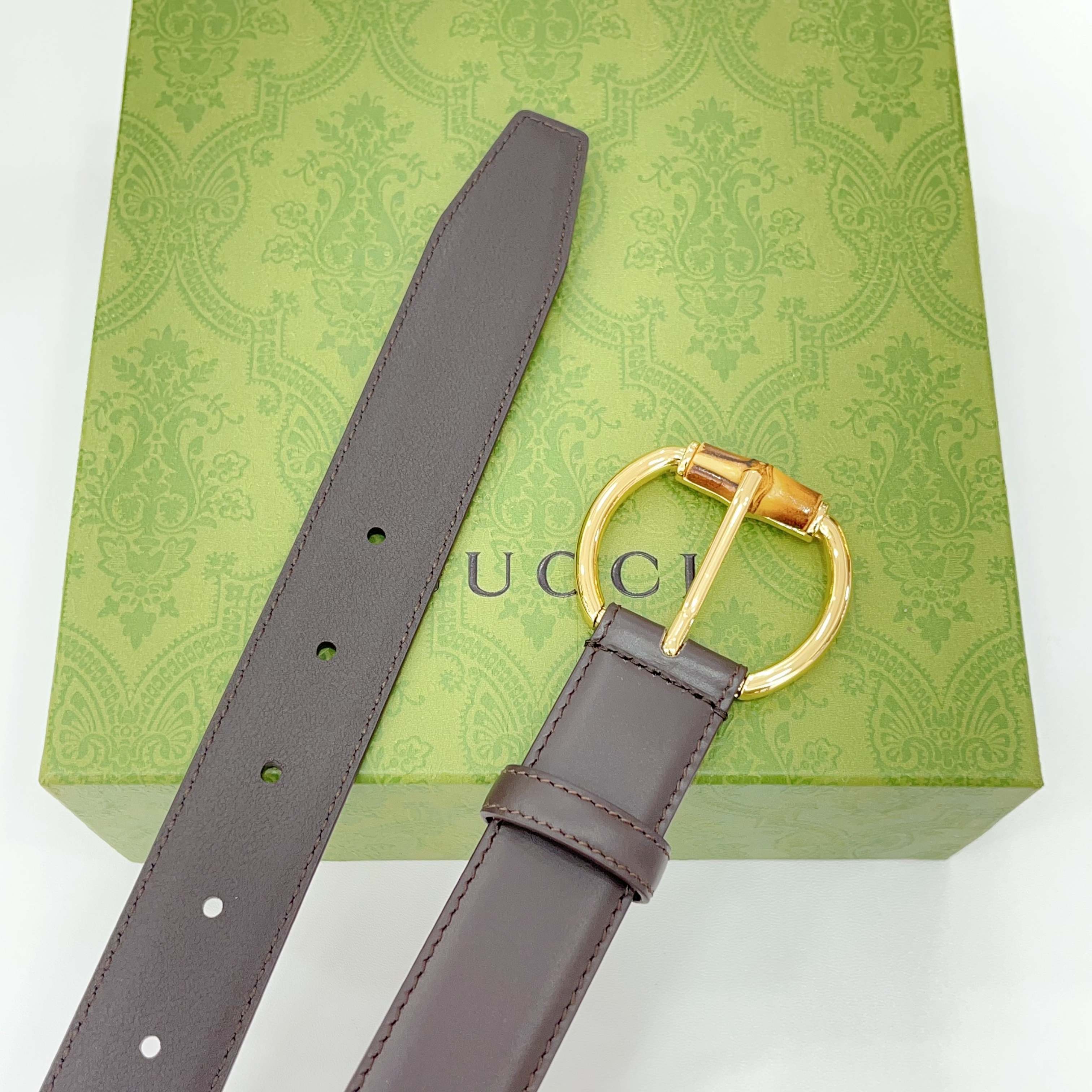  Gucci古驰  3.0cm
新款竹节针扣搭配双面头层牛皮腰带，时尚百搭
码数：75 80 85 90
