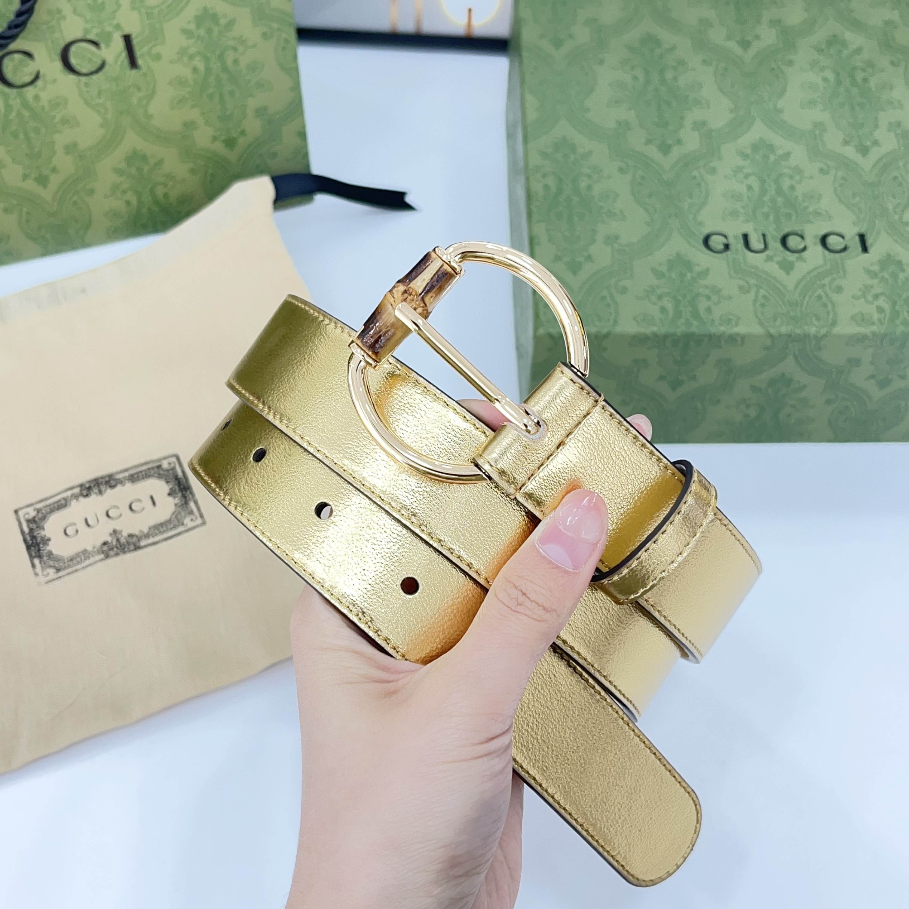  Gucci古驰  3.0cm
新款竹节针扣搭配双面头层牛皮腰带，时尚百搭
码数：75 80 85 90
