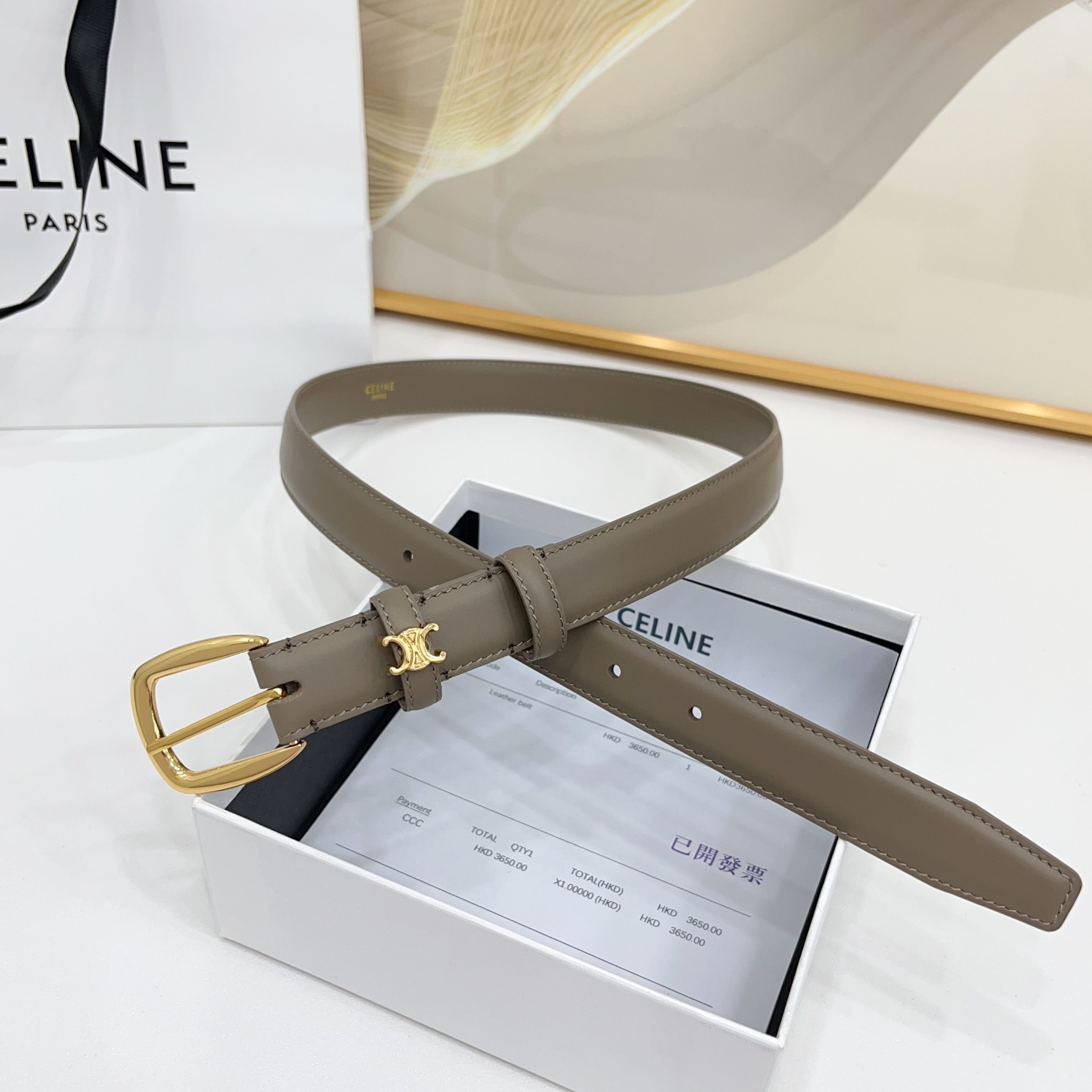 赛琳celine 凯旋门腰带2.5cm精品彩色带身 上新！双面小牛皮，质感细腻，丝滑，高端品质，做工精细