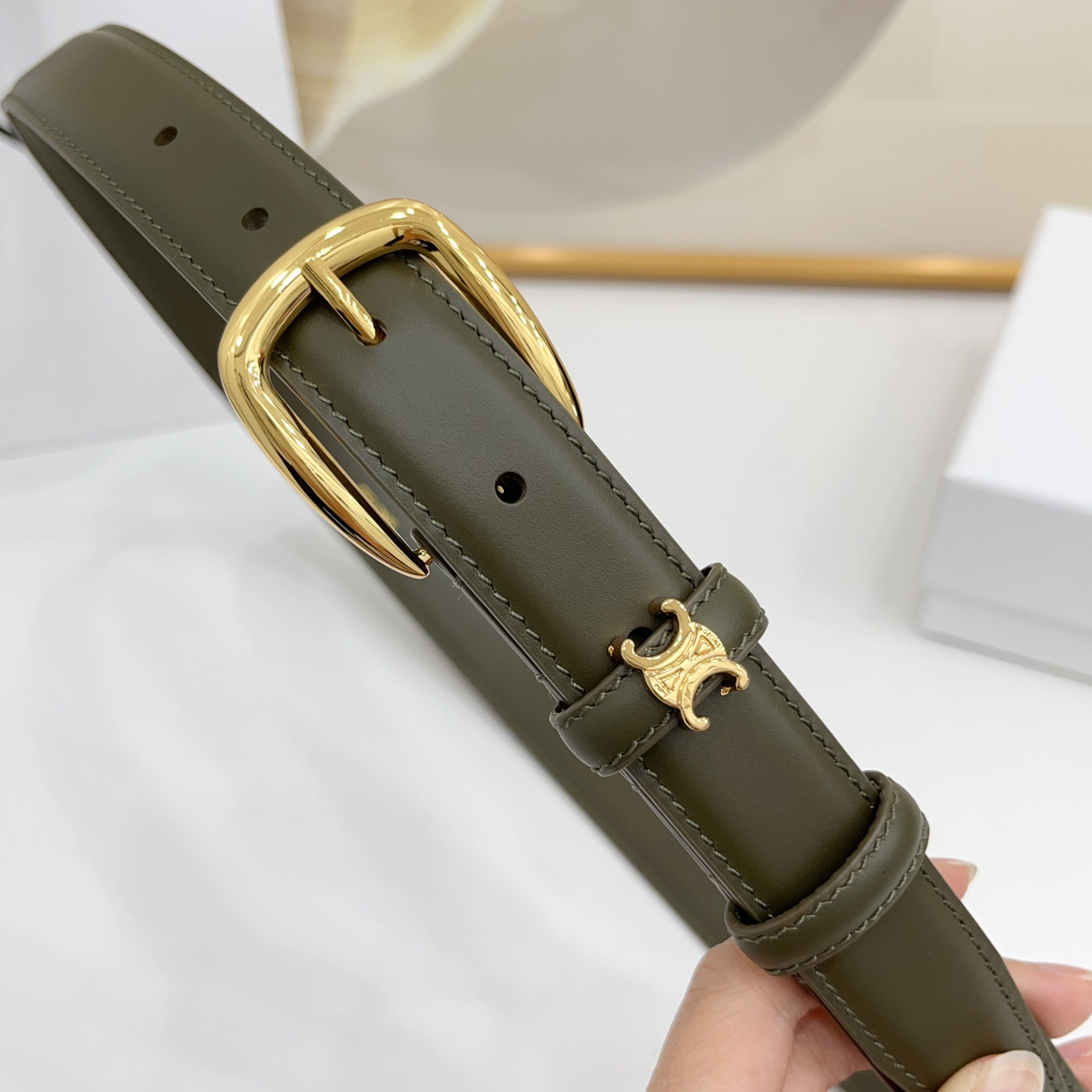 赛琳celine 凯旋门腰带2.5cm精品彩色带身 上新！双面小牛皮，质感细腻，丝滑，高端品质，做工精细