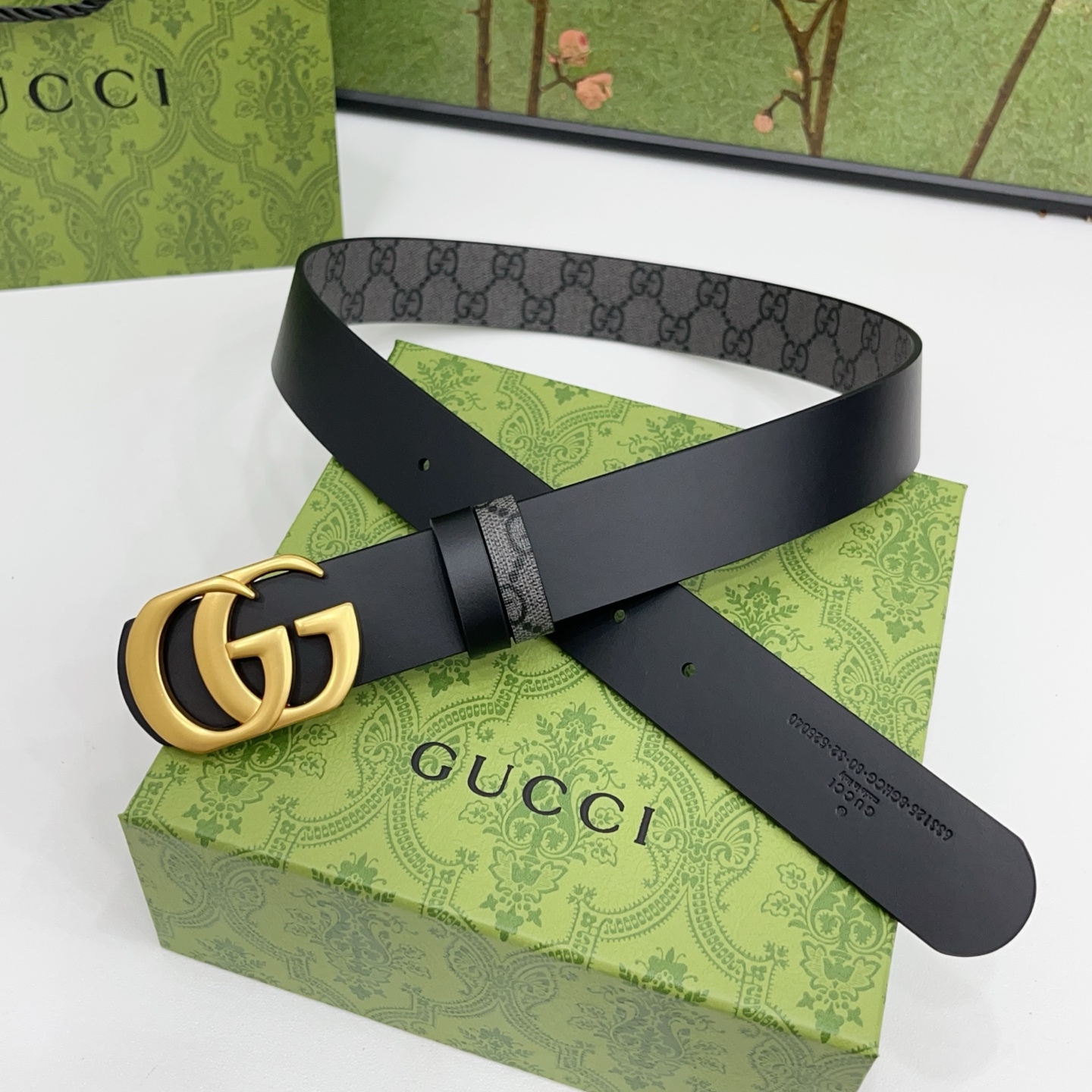 Gucci 3.5cm经典双G腰带｜新款