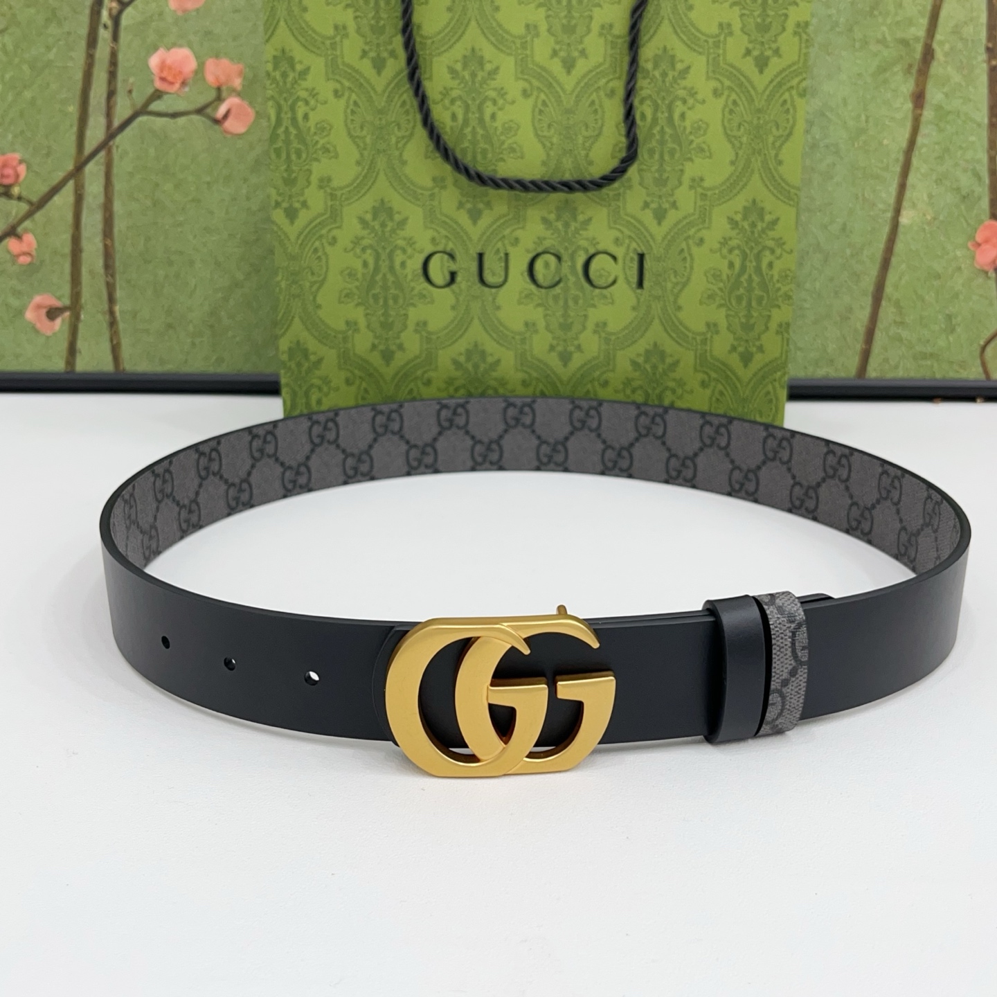 Gucci 3.5cm经典双G腰带｜新款