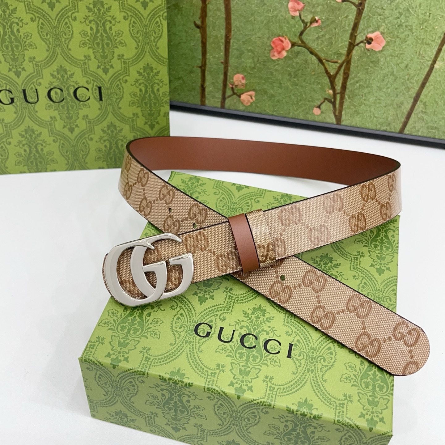 Gucci 3.5cm经典双G腰带｜新款