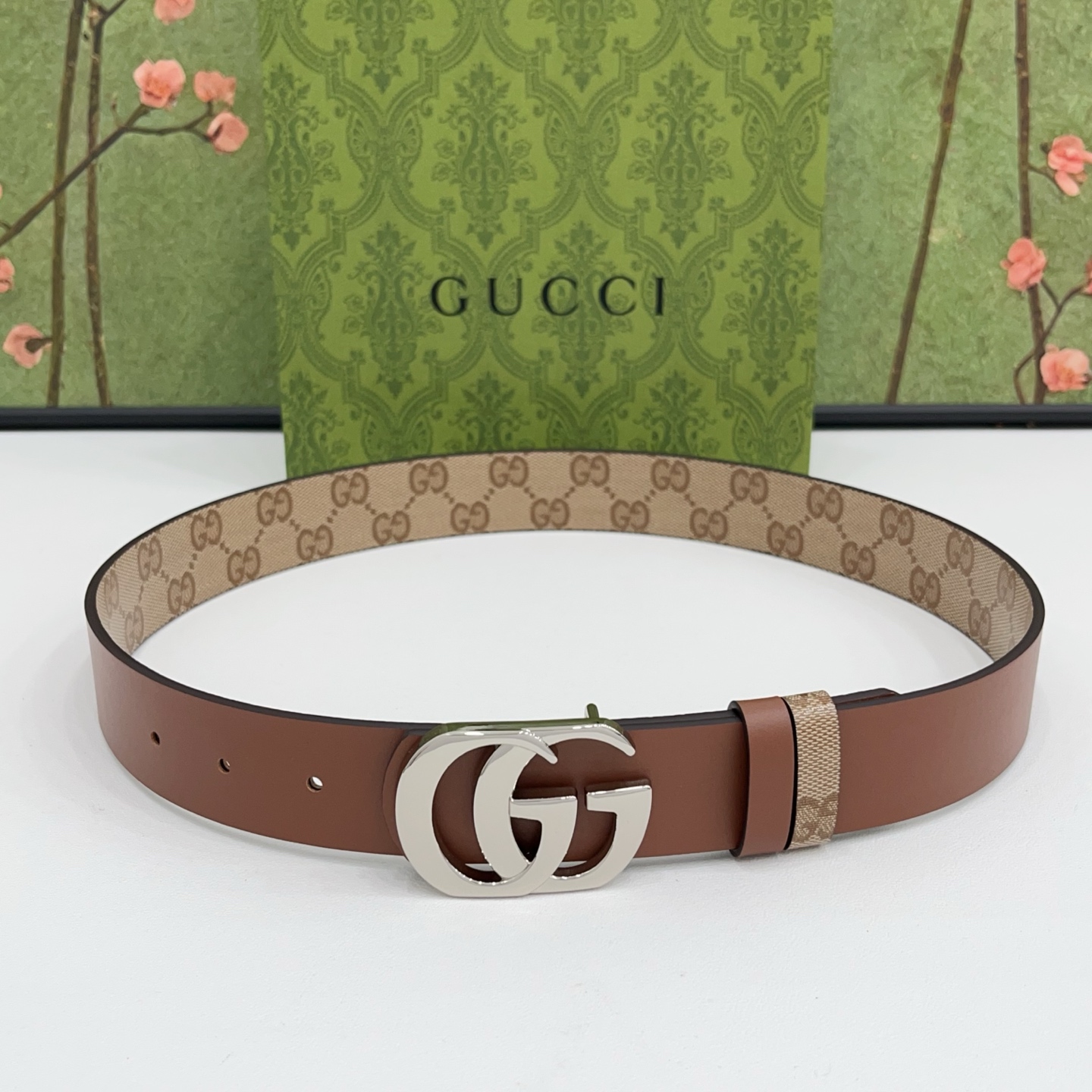 Gucci 3.5cm经典双G腰带｜新款