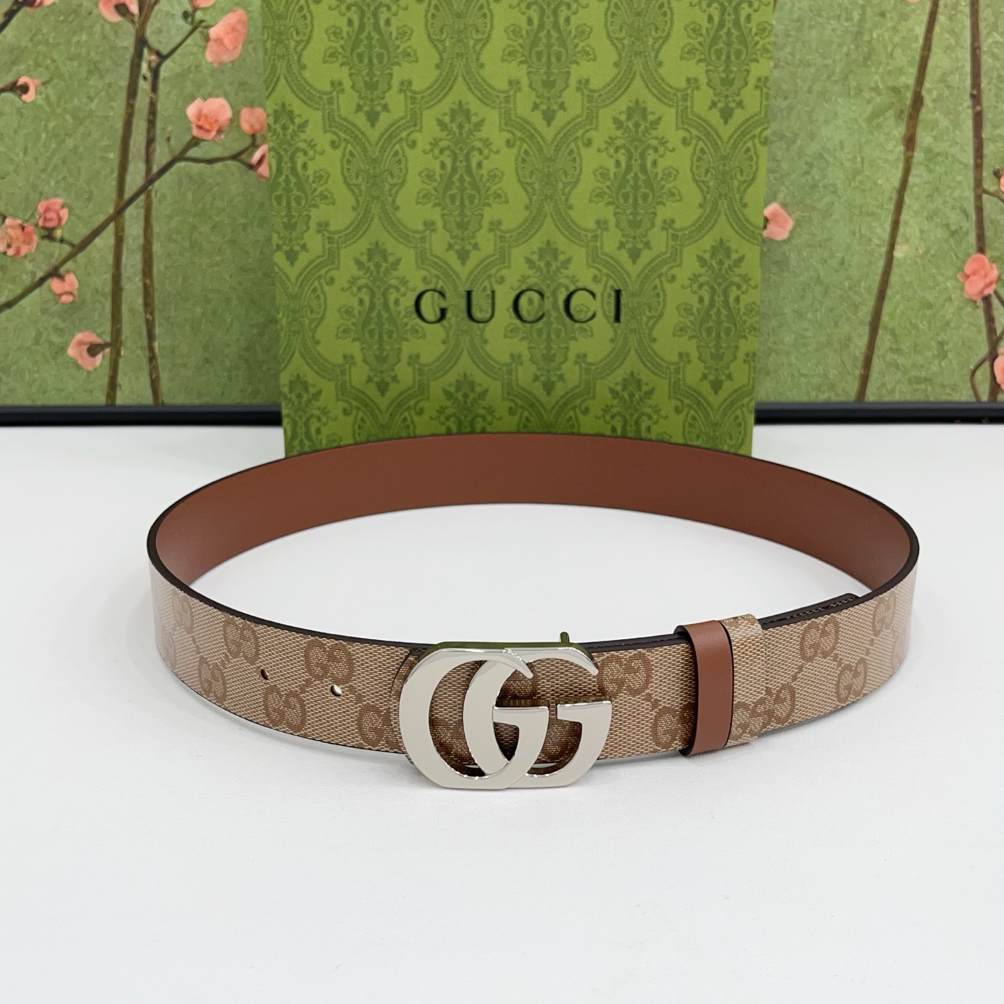 Gucci 3.5cm经典双G腰带｜新款