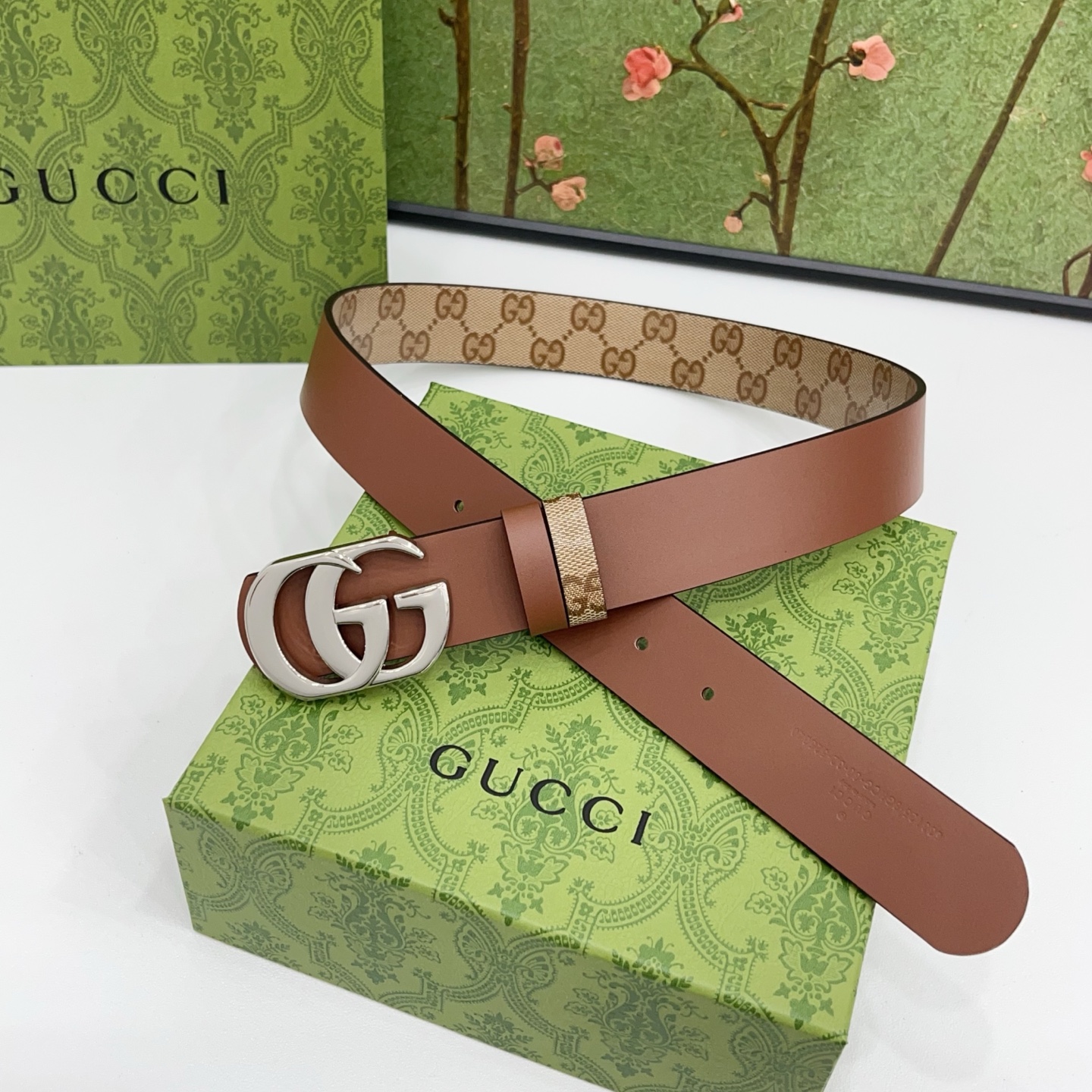 Gucci 3.5cm经典双G腰带｜新款