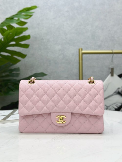 Chanel Classic Flap Bag, 25cm, Pink Quilted Leather with Gold Hardware 1 Chanel Classic Flap Bag, 25cm, Pink Quilted Leather with Gold Hardware