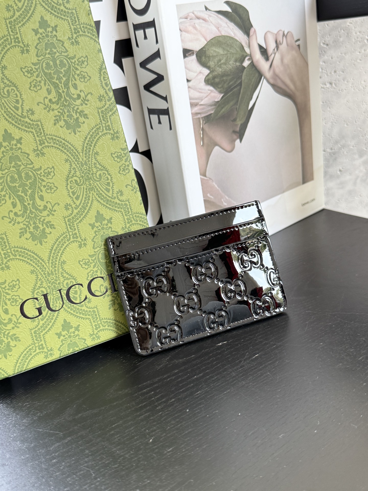 【GUCCI-古奇】型号:黑色卡包实用每一个细节都将古驰的精彩内涵表现得淋漓尽致💯质量保证！