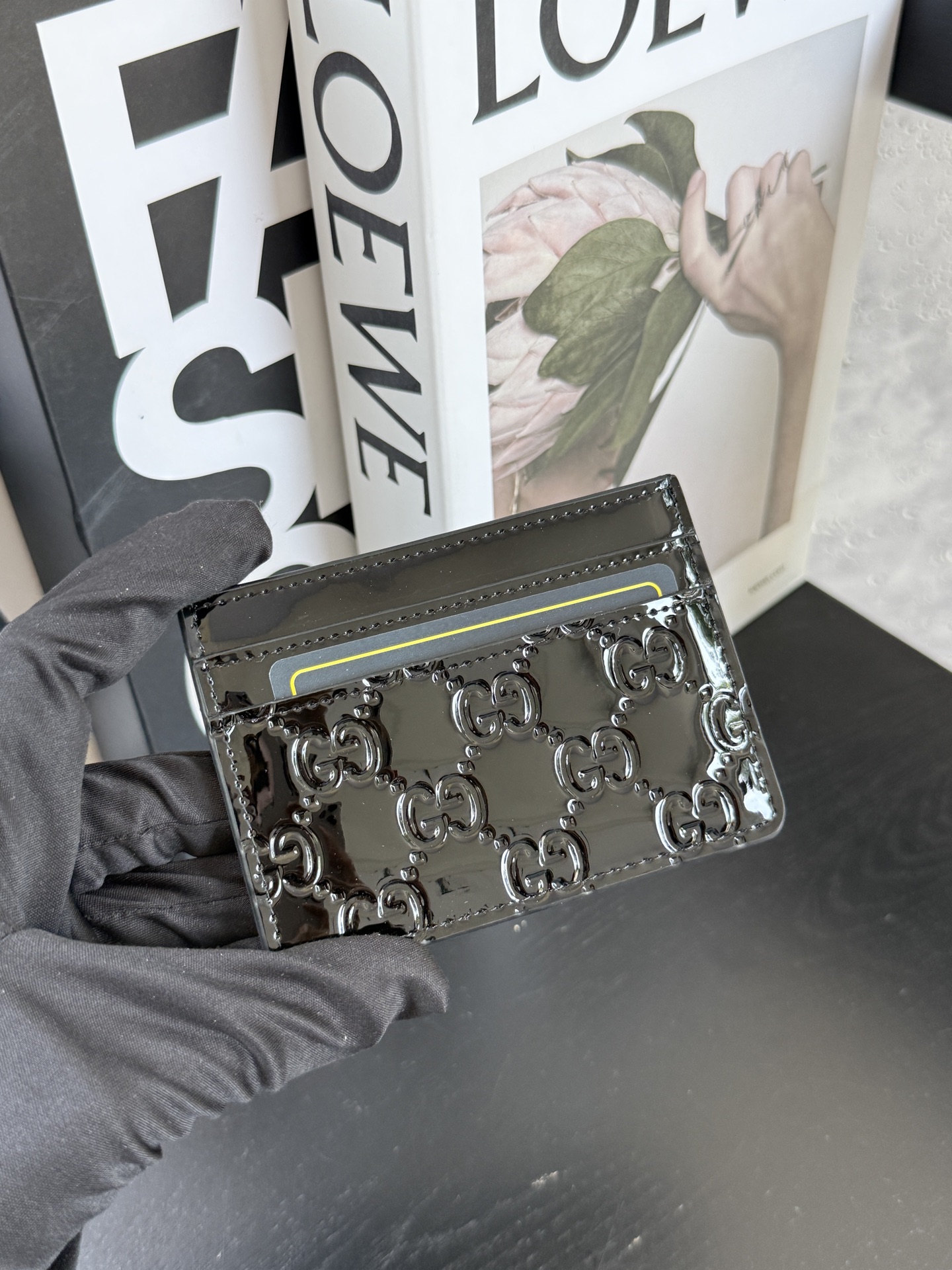 【GUCCI-古奇】型号:黑色卡包实用每一个细节都将古驰的精彩内涵表现得淋漓尽致💯质量保证！