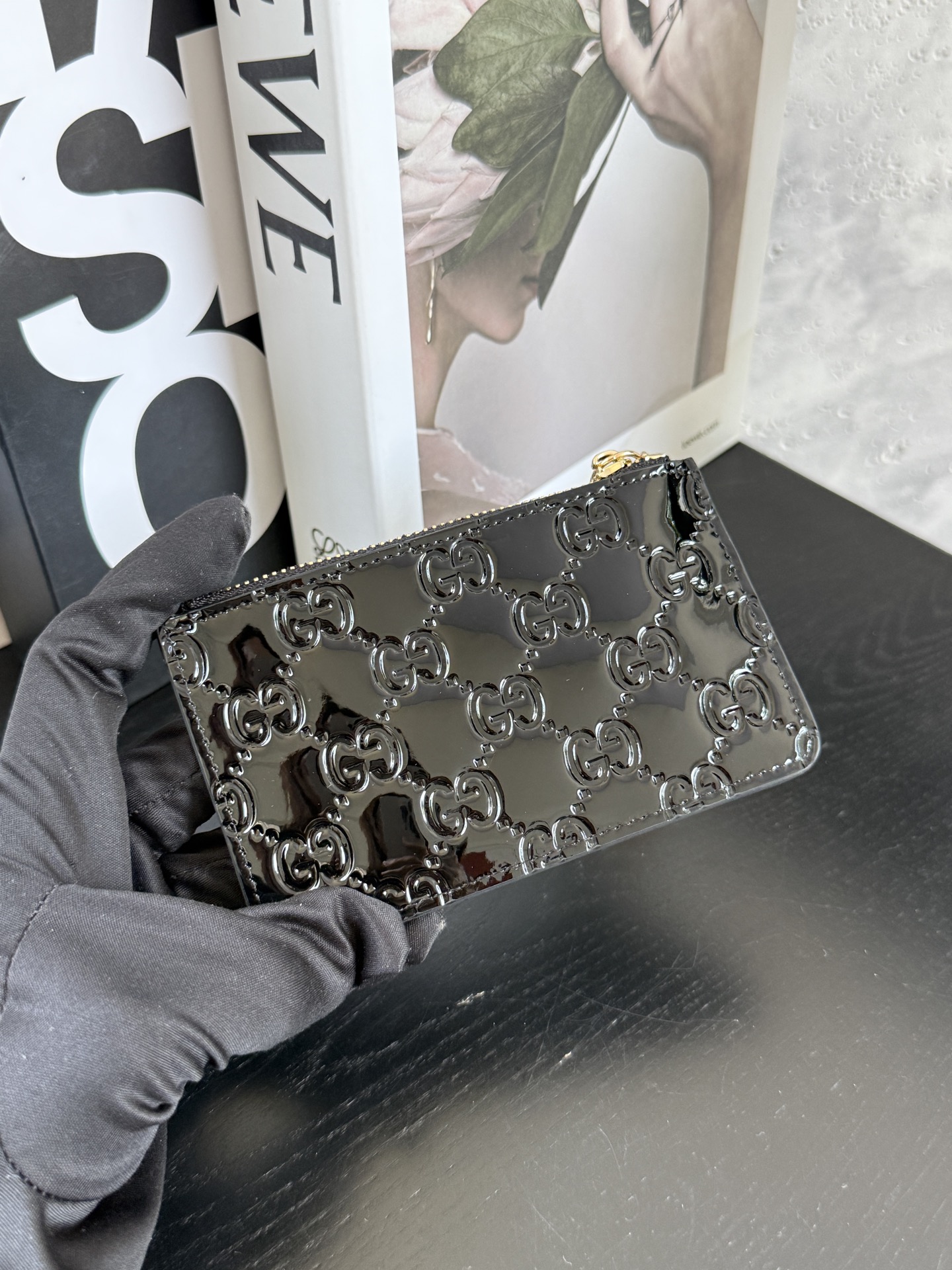 【GUCCI-古奇】型号:黑色零钱包实用每一个细节都将古驰的精彩内涵表现得淋漓尽致💯质量保证！