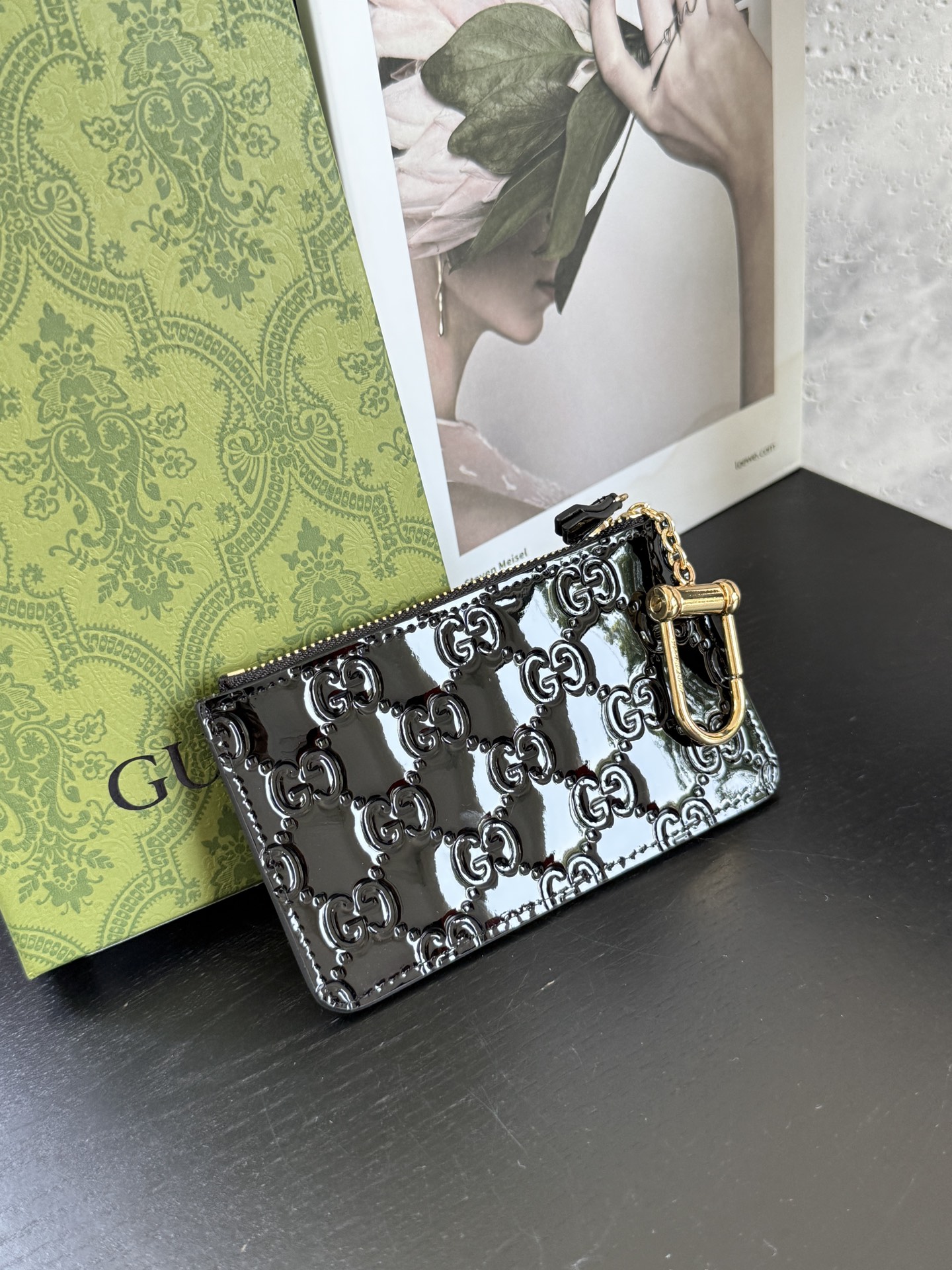 【GUCCI-古奇】型号:黑色零钱包实用每一个细节都将古驰的精彩内涵表现得淋漓尽致💯质量保证！
