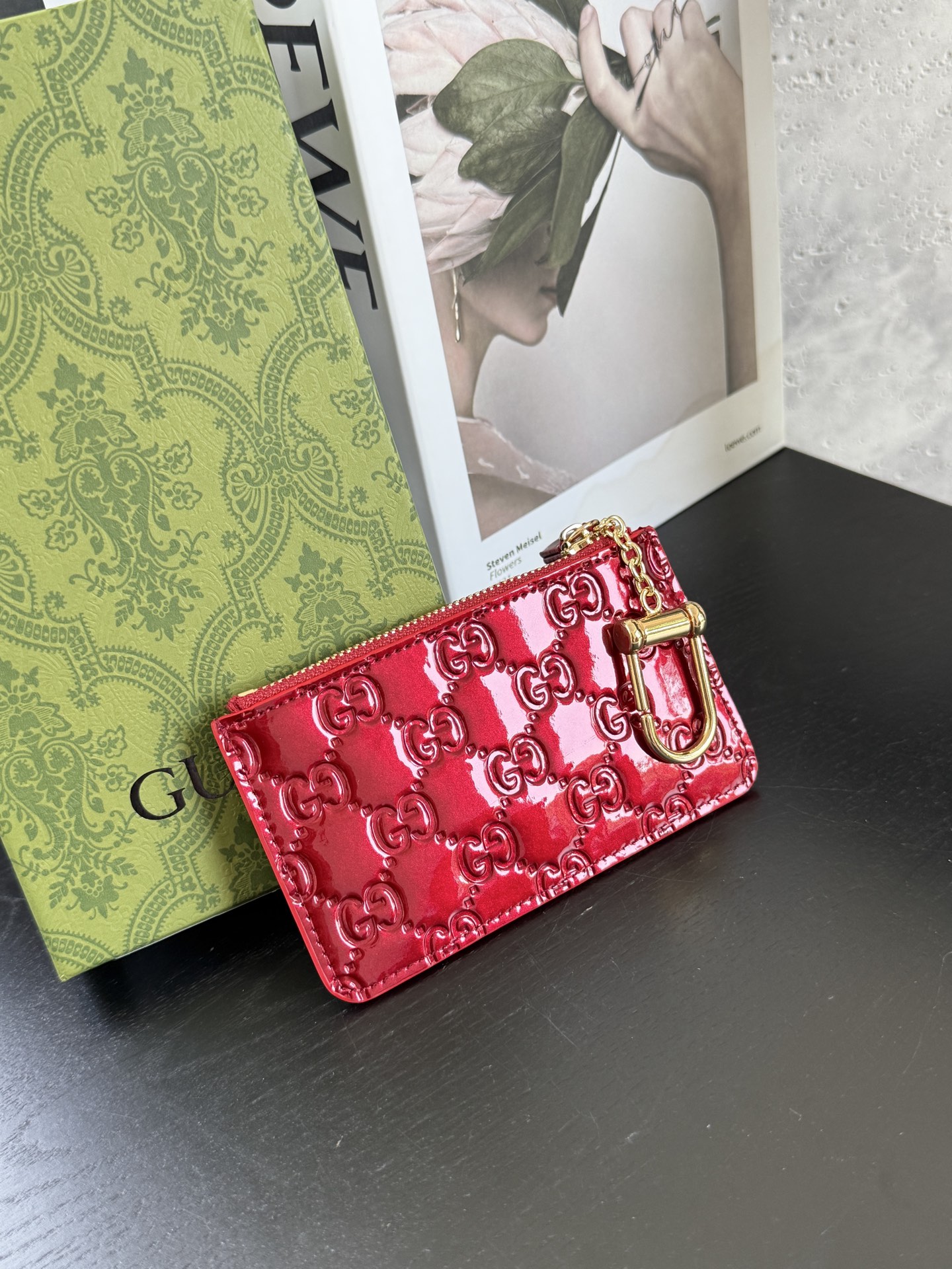 【GUCCI-古奇】型号:红色零钱包实用每一个细节都将古驰的精彩内涵表现得淋漓尽致💯质量保证！