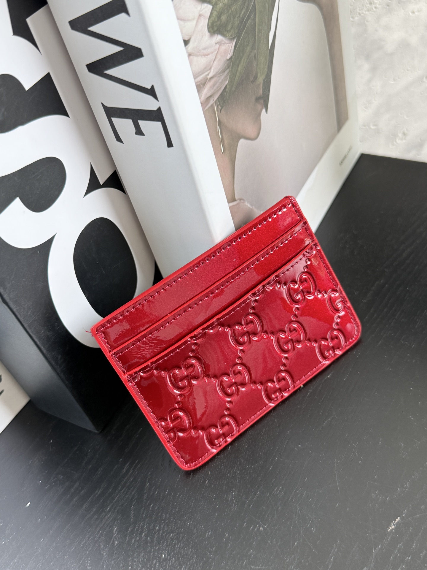 【GUCCI-古奇】型号:红色卡包实用每一个细节都将古驰的精彩内涵表现得淋漓尽致💯质量保证！