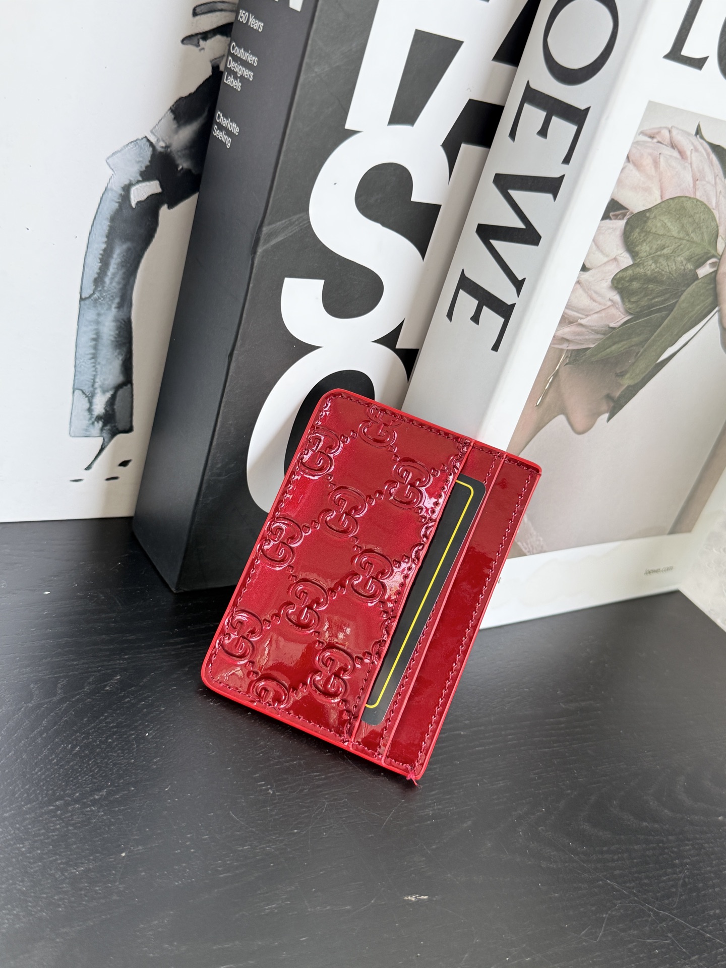 【GUCCI-古奇】型号:红色卡包实用每一个细节都将古驰的精彩内涵表现得淋漓尽致💯质量保证！
