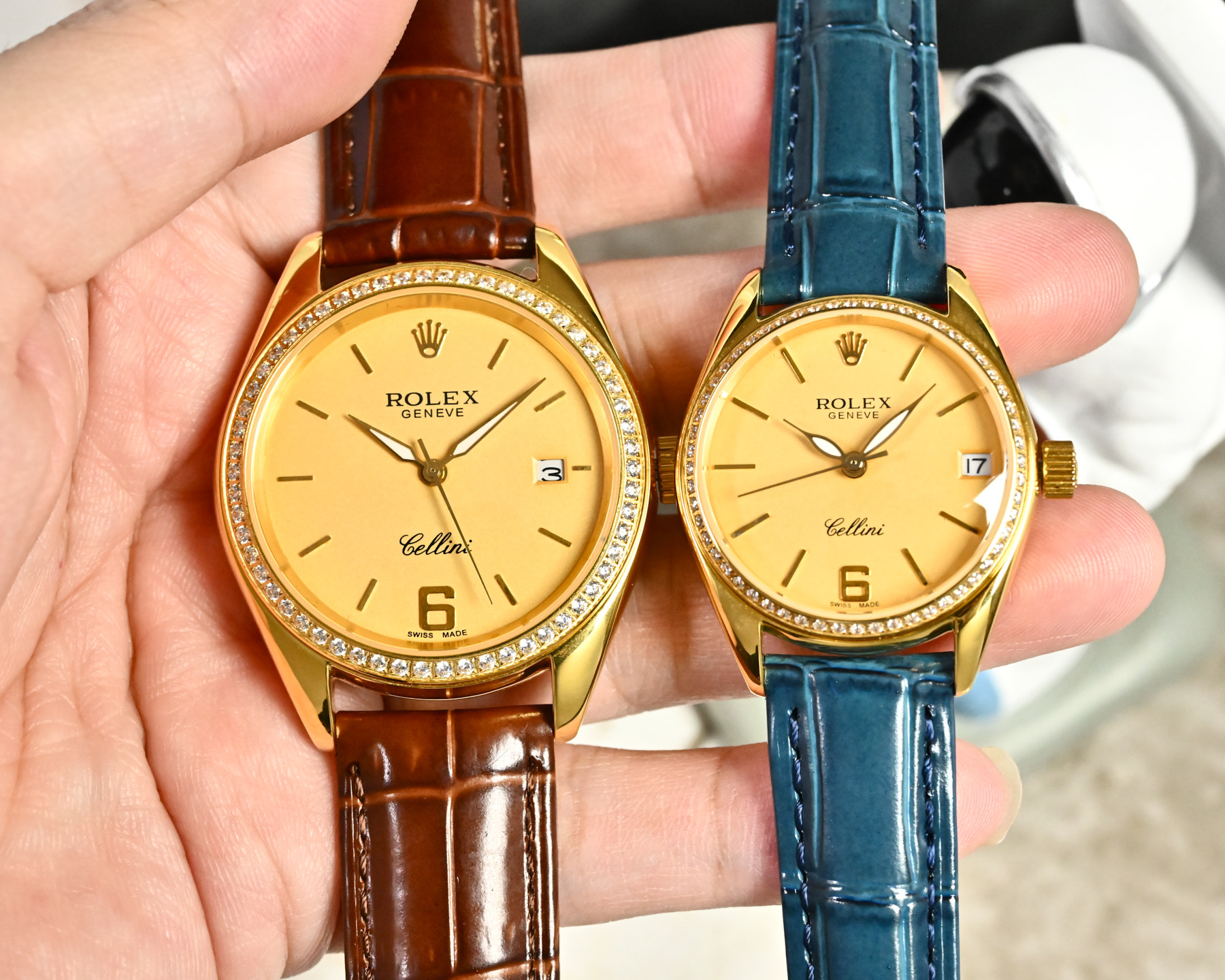 NO:662816,Platinum latest version [celebration] Rolex couple watch!  Equipped with fully automatic mechanical movement, imported movement (zero fault), size: male 39mm/10mm, female 31mm/10mm. The [sun] mirror is made of double sapphire glass. The belt is made of first-layer calfskin. The elegant and fashionable surface design comes with a super luminous display [moon]. Welcome to buy, rolex, cowhide19860909白 金  最新版本[庆祝]劳力士情侣对表！搭载全自动机械机芯进口机芯（零故障）尺寸男 39mm/10mm、女 31mm/10mm [太阳]镜面采用双卜蓝宝石玻璃.皮带采用头层小牛皮材质 优雅时尚的表面设计附带超强的夜光显示[月亮] 欢迎选购,,rolex,cowhide,Watch