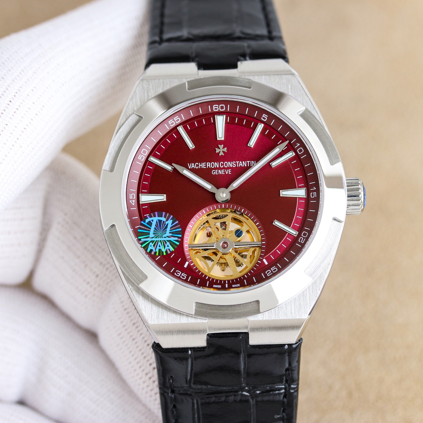 NO:819910,Unified arrival, ANT crimson dial arrival, special model for the Year of the Horse!  Vacheron Constantin Overseas Series 6000V/210T-H179 Flywheel Watch,,vacheron19860909统一 到货,ANT绛红色表盘到货,马年特定款！江诗丹顿纵横四海系列6000V/210T-H179飞轮腕表,,vacheron,Watch