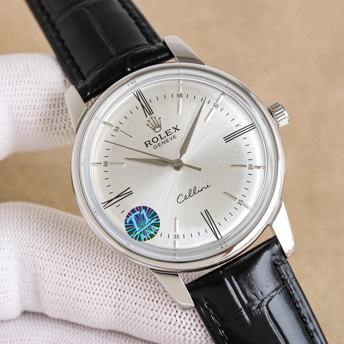 NO:819944,White-gold rose. ROLEX. A men's watch that shows gentlemanly demeanor and is the best choice for participating in various events. It is equipped with a precise and stable imported movement. It vibrates at a frequency of 28,800 times per hour and has zero repair quality!  The original size is 42mm in diameter, and the imported calfskin strap makes it more comfortable for you to use!  100 meters super waterproof!  ! !  (Serious promise): The physical luster of the product is better and more exquisite. The craftsmanship of the shell and cover are all master-level light body tests. Coupled with the high-tech forging of new era machines, it is shocking and noble to use. You deserve it!  ,,rolex,cowhide19860909白-金玫.ROLEX劳力士 .一块彰显绅士风度,适合参加各种活动场合的不二之选的男士腕表 搭载着精准稳定的进口机芯.每小时振频28800次,零返修质量！直径42mm原装尺寸,采用进口小牛皮表带让你使用更佳舒适！100米超强防水！! ！(慎重承诺):产品实物光泽 更佳精湛 壳套工艺都是宗师级别轻身检验 加上新时代机器高技锻造 上手震撼尊贵非凡.你值得拥有！,,rolex,cowhide,Watch