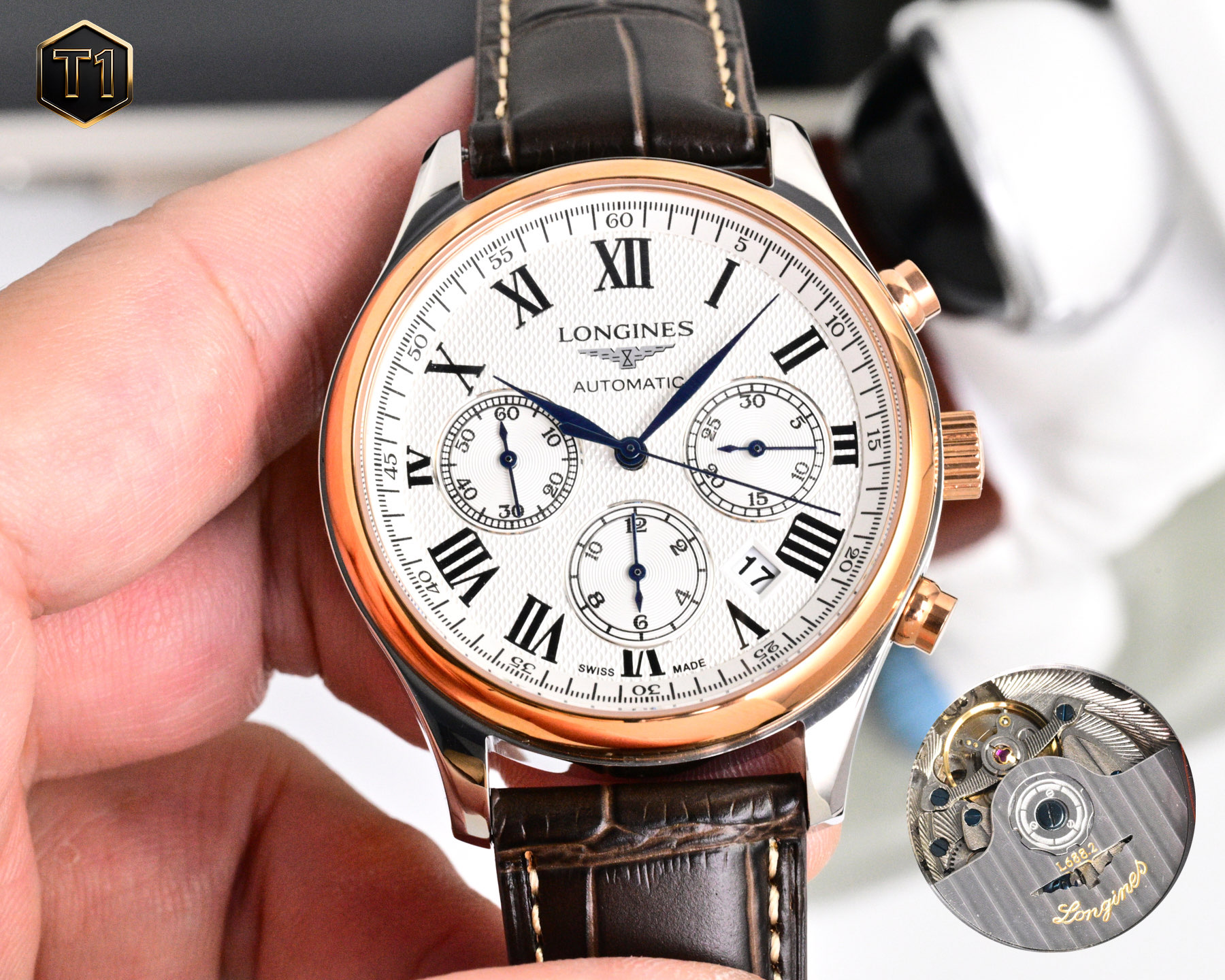 NO:820025,White-gold [V7 upgraded version 2026 recommended] Longines-LINGINES master series watchmaker mechanical watch, new blue classic, multi-function 4813 movement, classic master multi-function style, classic hands, sapphire fish eye crystal mirror, diameter 42mm*thickness 13mm, made in Taiwan factory, the highest replica in the market. Exclusively produced by, longines19860909白-金【V7升级版本2026推荐】浪琴-LINGINES 名匠系列制表大师机械手表,新款蓝色经典,多功能4813机芯,经典名匠多功能款式,经典指针,蓝宝石鱼眼水晶镜面,直径42mm*厚度13mm 台湾厂做工,市场最高复刻.独家出品,,longines,Watch