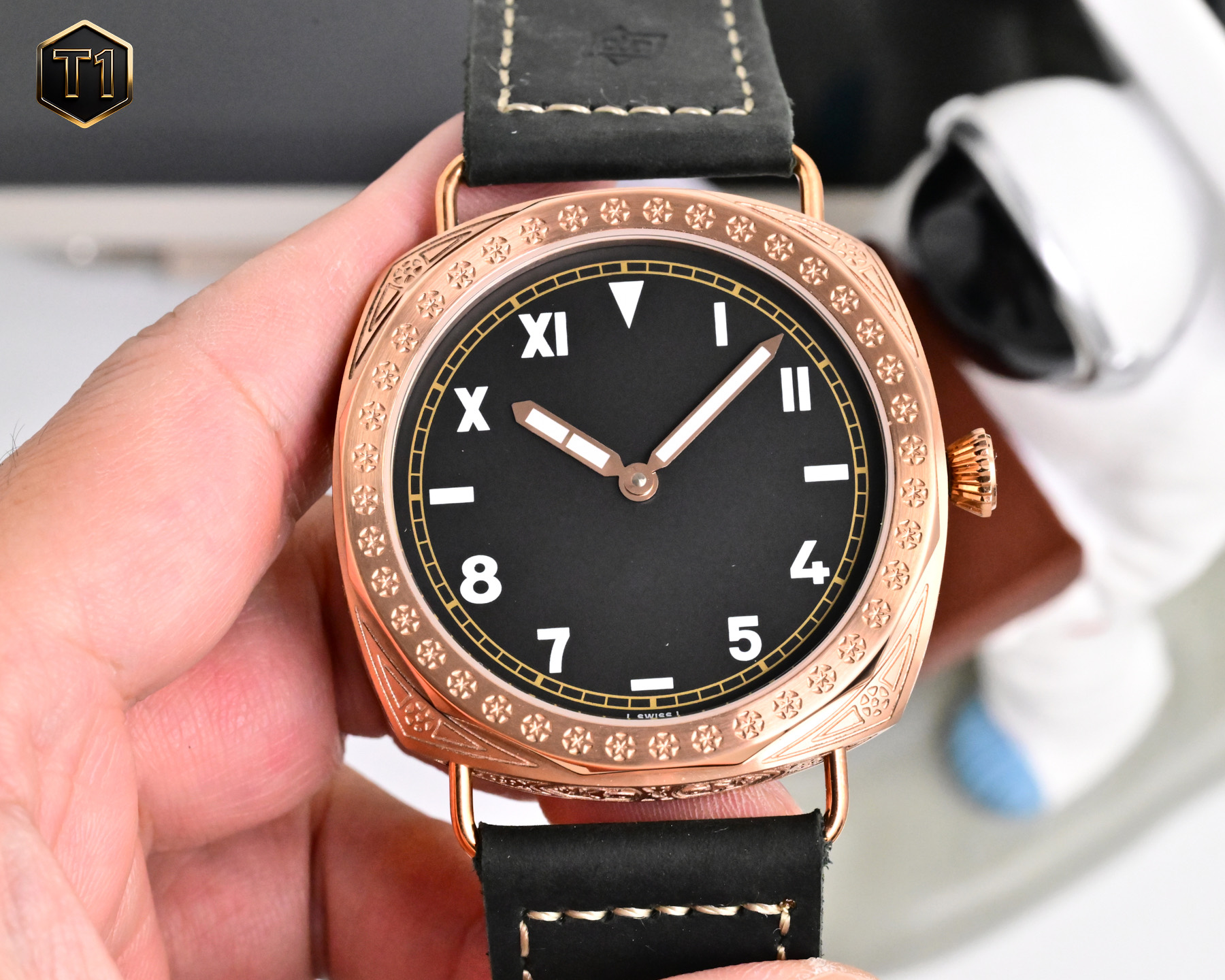 NO:820016,Exclusively produced in the unified F17 market, Panerai Radium Demir series PAM01040 equipped with 6497 winding mechanical watch, 47mm large dial men's watch, the case body adopts carving technology, stainless steel glass is not easy to scratch the glass, special cowhide strap [Celebration] [Celebration],,cowhide19860909统一 F17市场独家出品 沛纳海镭得米尔系列PAM01040 搭载6497上链机械手表 47mm大表盘男表,壳身采用雕花工艺,精钢玻璃不易刮花玻璃,特制牛皮表带[庆祝][庆祝],,cowhide,Watch