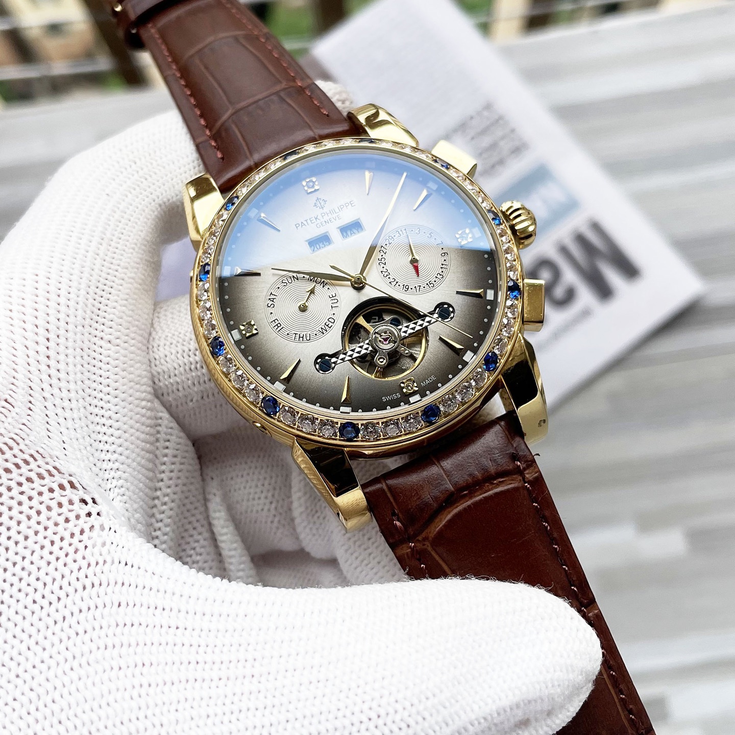NO:820078,Unified, complex timepieces, luxurious and elegant, classic new products, shocking launch [latest] Patek Philippe multi-functional boutique, large flywheel design [type] boutique men's watch [strap] genuine cowhide strap [movement] high-end fully automatic mechanical movement [mirror] mineral-strengthened glass (higher definition) elegant taste vast atmosphere unique ingenuity wrist treasure size 42mm diameter 12.5mm thick hot sale on the market!  Welcome to reprint!  ,,patek philippe,cowhide19860909统一 复杂时计 奢华大气 经典新品 震撼上市【最新】百达翡丽 多功能精品 大飞轮设计【类型】精品男士腕表【表带】真牛皮表带【机芯】高端全自动机械机芯【镜面】矿物质强化玻璃（更高清） 品味高雅 浩瀚大气 匠心独运 腕间瑰宝 尺寸直径42mm厚12.5mm热卖上市！欢迎转载！,,patek philippe,cowhide,Watch