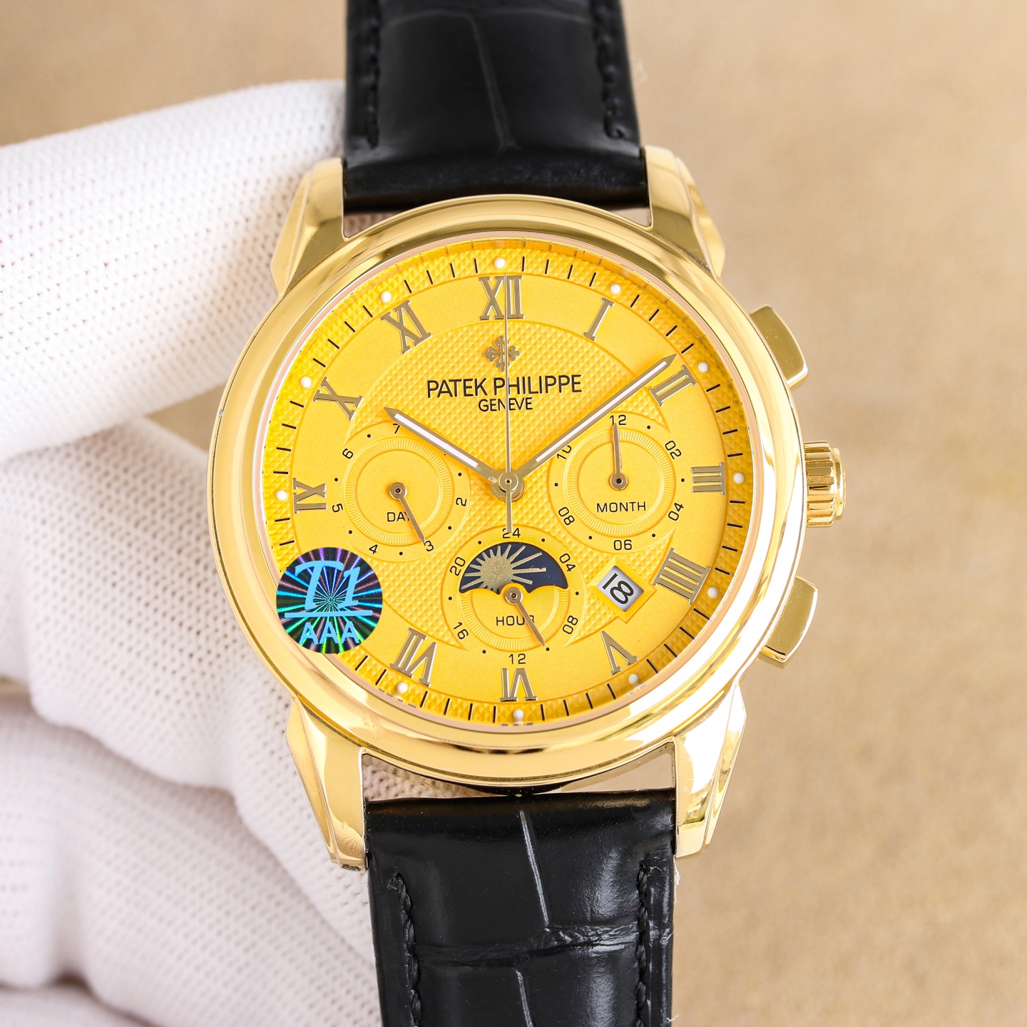NO:820086,Platinum Diamond 50 Big Factory Quality, High-End Series!  The new Patek Philippe complication chronograph series is launched. PatekPhilippe is the work of art of the nobles!  (The upgraded version has an improved shell that is thinner than the old version, the glass has been upgraded to be wear-resistant and fall-resistant, and is smoother and more beautiful than the old version! The inner cover has been updated to a steel-made inner cover; the texture and feel of the watch are more perfect) Exclusive text plus high-end inner shadow logo, with imported multi-function movement (0 repair) function (24 hours, week, stars, month) imported 316 fine steel, using 18k quality furnace vacuum plating!  Paired with Italian imported calfskin!  Original folding buckle!  Size 40mm. Wear-resistant and scratch-resistant sapphire glass!  Super waterproof to 50 meters!  Simple but not simple!  You can never own a Patek Philippe, you are just keeping it for your descendants. (Serious promise: The physical product has a better luster and a more exquisite feel. The dial and scale are lifelike. The craftsmanship of the case and cover are all master-level light body inspections. In addition, the high-tech forging of new era machines is shocking and noble. You deserve it! Made by a big factory! Welcome to reprint!,,patek philippe,cowhide19860909白 金 钻50 大厂品质,高端系列！新款 百达翡丽复杂功能计时系列上市 PatekPhilippe 贵族的艺术品！（升级版改进壳身比旧版本更薄、玻璃升级耐磨抗摔、比旧版本更平整美观！内罩更新成钢鑫制内罩；手表质感 手感 显得更完美）独家字面加高档内影logo,搭配进口多功能机芯（0返修）功能（24小时,星期,星辰,月份）进口316精钢,采用18k品质炉内真空电镀！搭配意大利进口小牛皮！原装折叠扣！尺寸40mm.耐磨防刮蓝宝石玻璃！超强防水50米！简约而不简单！你永远无法拥有一块百达翡丽,你只是在替你的后代保管他. ( 慎重承诺 产品实物光泽手感更佳精湛 字盘刻度栩栩如生 壳套工艺都是宗师级别轻身检验 加上新时代机器高技锻造 上手震撼尊贵非凡.你值得拥有！大厂打造！欢迎转载！,,patek philippe,cowhide,Watch
