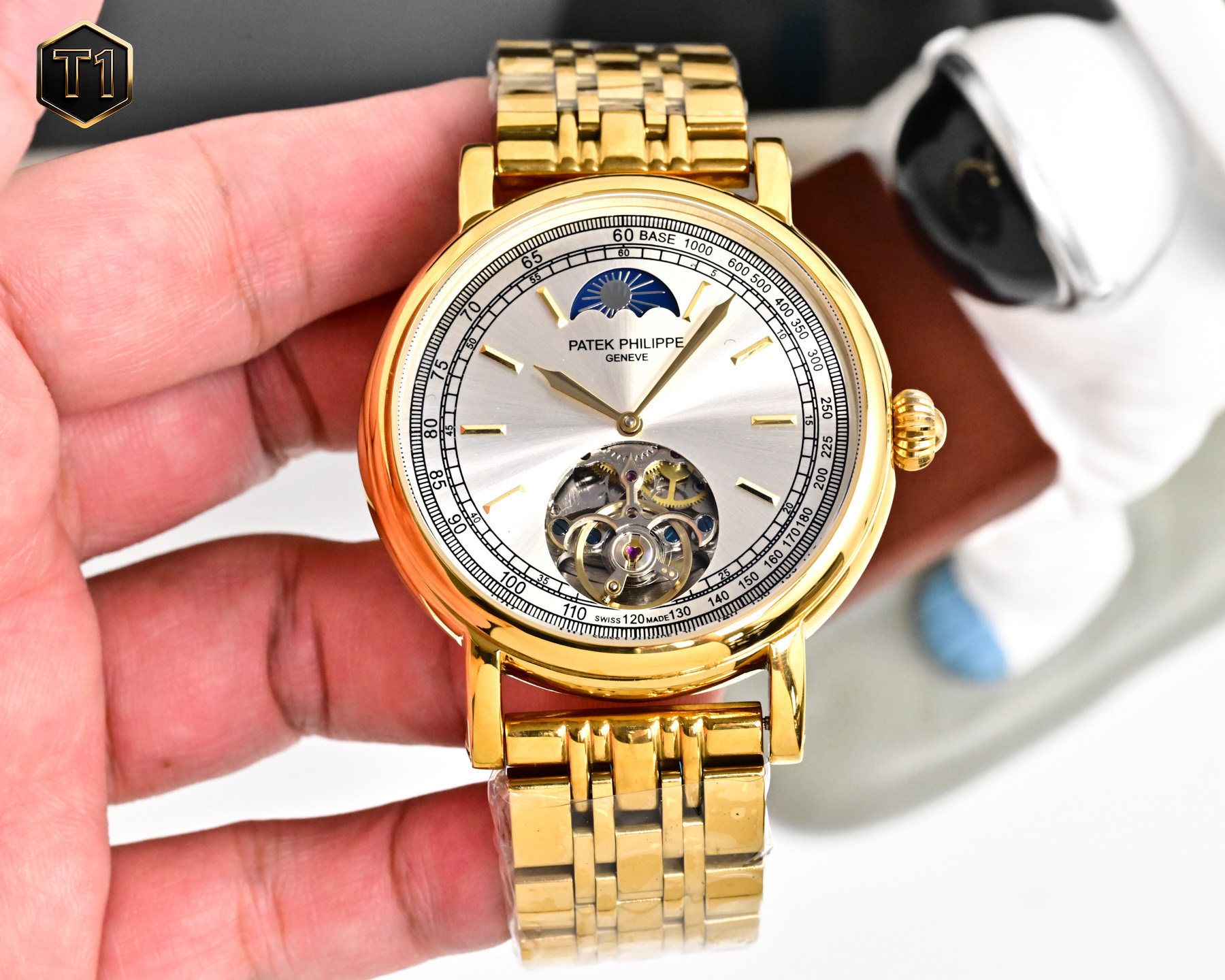 NO:850023,Unified, complex timepieces, luxurious and elegant, classic new products, shocking launch [Latest] Patek Philippe big flywheel design [Type] Fine men's watch [Strap] Genuine leather strap [Movement] High-end fully automatic mechanical movement [Mirror] Mineral strengthened glass (higher definition) Elegant taste Vast and atmospheric Ingenuity Wrist treasure Size 42mm diameter 12.5mm thick Hot sale on the market!  Welcome to reprint!  ,,patek philippe,cowhide19860909统一 复杂时计 奢华大气 经典新品 震撼上市【最新】百达翡丽 大飞轮设计【类型】精品男士腕表【表带】真牛皮表带【机芯】高端全自动机械机芯【镜面】矿物质强化玻璃（更高清） 品味高雅 浩瀚大气 匠心独运 腕间瑰宝 尺寸直径42mm厚12.5mm热卖上市！欢迎转载！,,patek philippe,cowhide,Watch