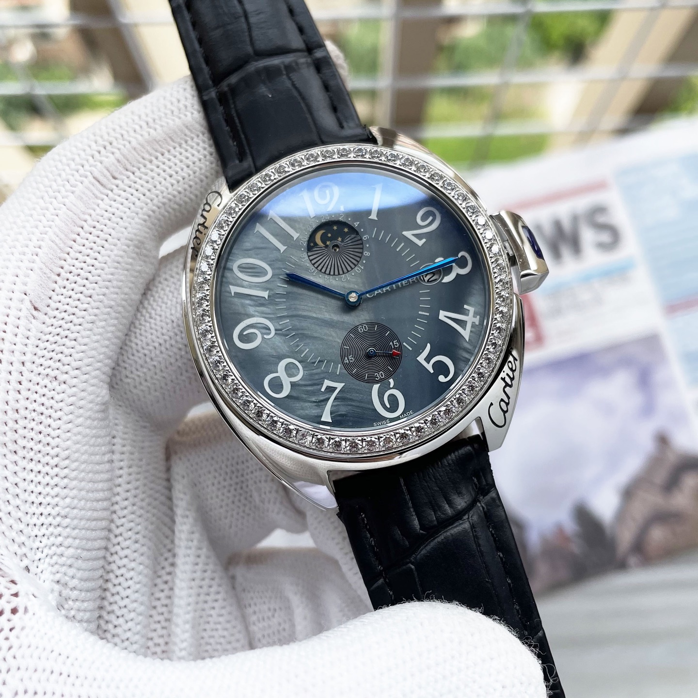 NO:850615,[Famous Swiss watches produce top-notch products] Belts Steel straps Octagonal shell series Exquisite and versatile [Latest] Cartier's latest design hollow boutique [Type] Premium men's watch [Strap] Genuine leather strap [Movement] High-end fully automatic mechanical movement [Mirror] Mineral strengthened glass (higher definition) Elegant taste Vast atmosphere Unique ingenuity Wrist treasure Size 42mm diameter 12mm thick Hot sale on the market!  Welcome to reprint!  ,,cartier,cowhide19860909【名匠瑞表出品顶级】 皮带 钢带 八角壳系列 精致百搭【最新】卡地亚最新设计镂空精品【类型】精品男士腕表【表带】真牛皮表带【机芯】高端全自动机械机芯【镜面】矿物质强化玻璃（更高清） 品味高雅 浩瀚大气 匠心独运 腕间瑰宝 尺寸直径42mm厚12mm热卖上市！欢迎转载！,,cartier,cowhide,Watch