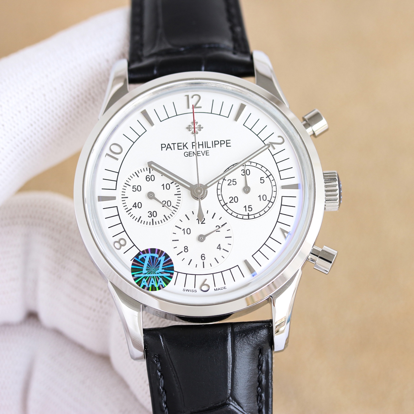 NO:943101,Unified TW [Patek Philippe] PP Complication Chronograph Series 5172G-001 Series 1 launches a new model equipped with [Arabic numerals on the dial], which injects a retro temperament into the watch and is favored by high-quality mechanical hour hand enthusiasts.  2 charcoal gray gold three-dimensional blocks covered with fluorescent coating, tachymeter scale. 316 fine steel material, three-layer lug design with unique personality, bringing a completely different visual enjoyment. From the side, the lug and case can be seen to be connected naturally and smoothly. The lug shows an elegant arc and is in line with ergonomic settings. Sapphire glass, waterproof coefficient 30 meters, diameter 41 mm, equipped with 7750 chronograph movement, accurate travel time.  3 Imported Italian calfskin, original imported folding clasp, perfect, welcome to reprint. Produced by Tw, it must be a high-quality product, you deserve it!  Exquisitely recommended men's multifunctional mechanical watch. Buy now, patek philippe,cowhide19860909统一 TW【百达翡丽】PP 复杂功能计时系列5172G-001系列 1推出配备【阿拉伯数字盯表盘】的全新表款,为腕表注入复古气质,备受高品质机械时针爱好者青睐. 2覆荧光涂层的炭灰色金质立体字块,准距仪刻度.316精刚材质,三层表耳的设计独特个性,带来完全不一样的视觉享受,从侧面可见表耳和表壳连接自然流畅,表耳呈现出优雅的弧度,符合人体工程学设定,蓝宝石玻璃,防水系数30米,直径41毫米,搭载7750计时机芯,走时精准. 3进口意大利小牛皮,原装进口折叠式表扣,堪称完美,欢迎转载. Tw出品,必属精品,你值得拥有！精致推荐男士多功能机械腕表 立即抢购,,patek philippe,cowhide,Watch