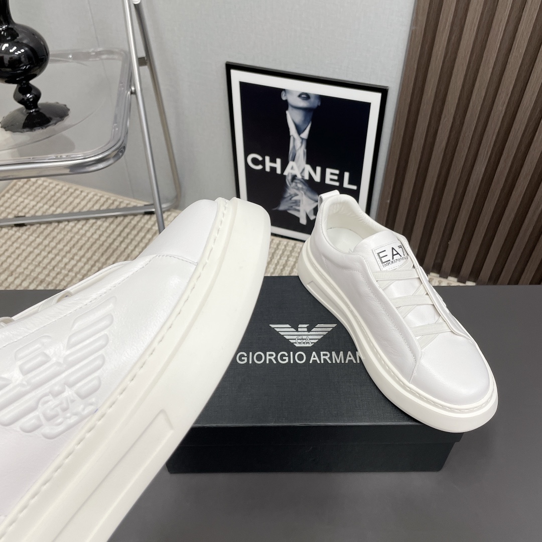 EA7 Recreational Sports Shoe: Emporio Armani Men’s Leisure Sneakers with Unique Design - 图片 6