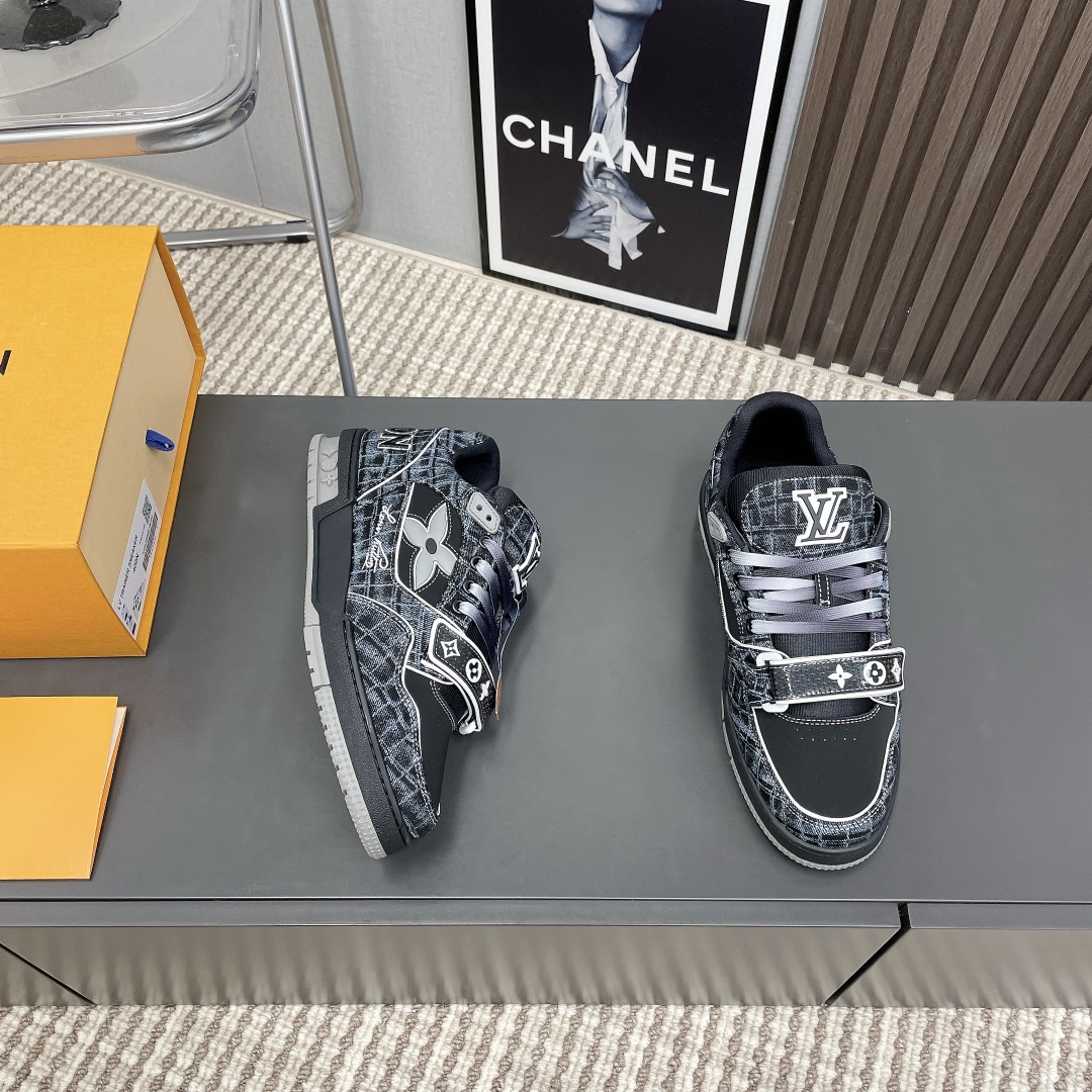 Louis Vuitton Denim Trainer Sneaker Fashion Sneakers Casual Shoes 6 i1741588564 1646 6