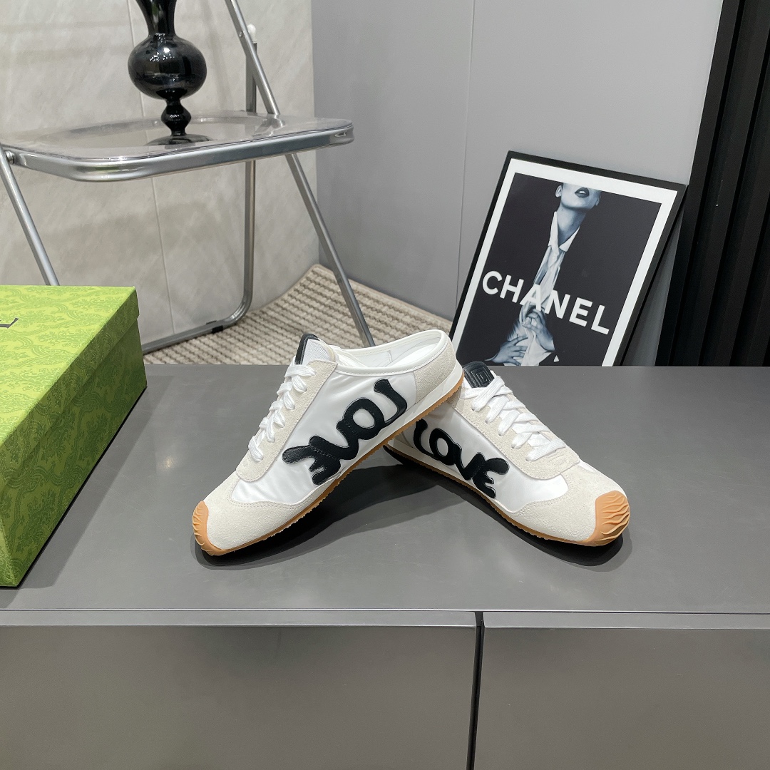 LOEWE White Leather and Suede Love Mule Sneakers Size 35-39 5 i1742455412 1040 8