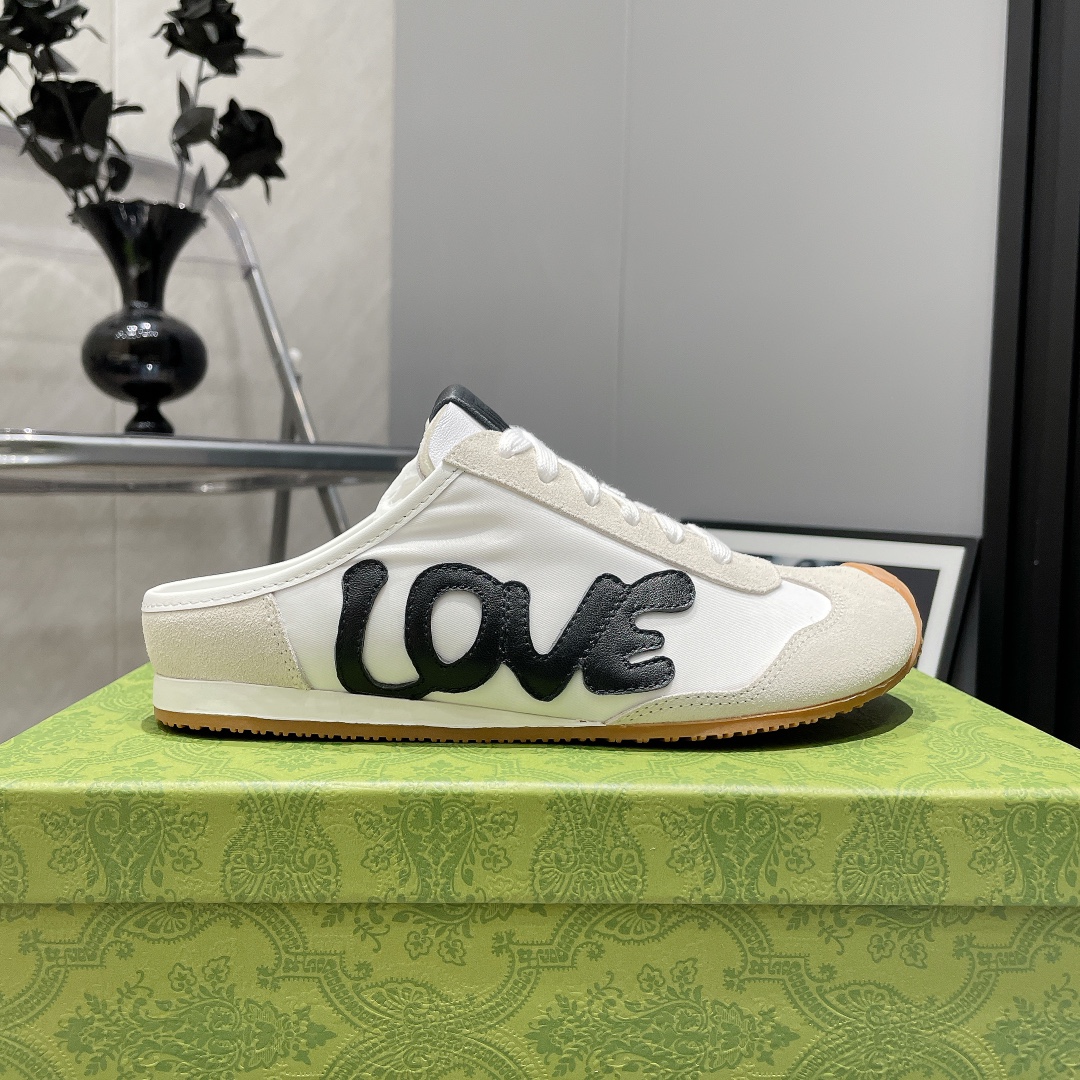 LOEWE White Leather and Suede Love Mule Sneakers Size 35-39 2 i1742455412 7886 4