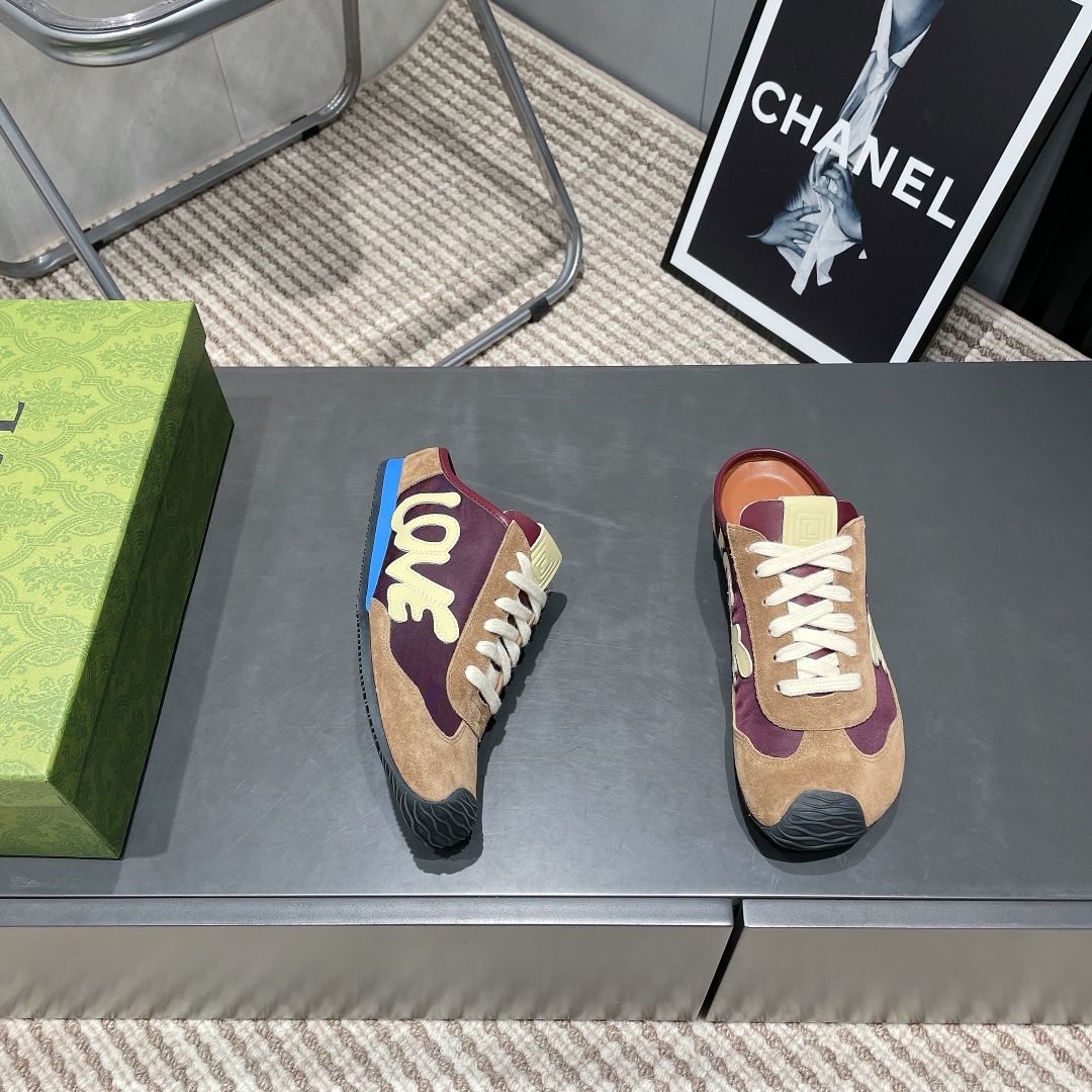 LOEWE Round Toe Color Block German Army Trainer Sneakers 6 i1742455525 1012 7