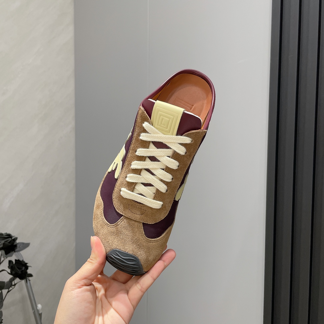 LOEWE Round Toe Color Block German Army Trainer Sneakers 8 i1742455525 3936 4