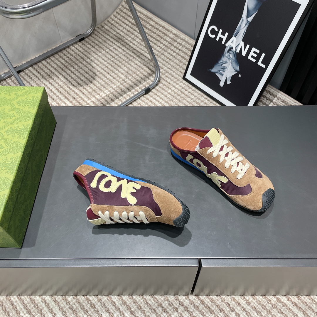 LOEWE Round Toe Color Block German Army Trainer Sneakers 7 i1742455525 5005 5