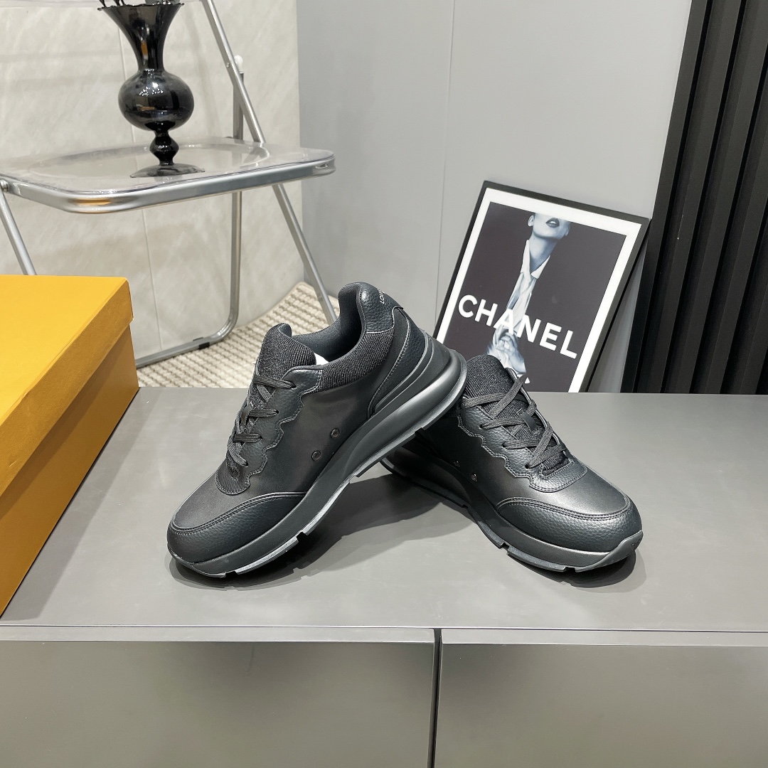 Louis Vuitton 25 Spring Black Leather Sneakers with TPU Outsole 5 i1743246082 1323 7