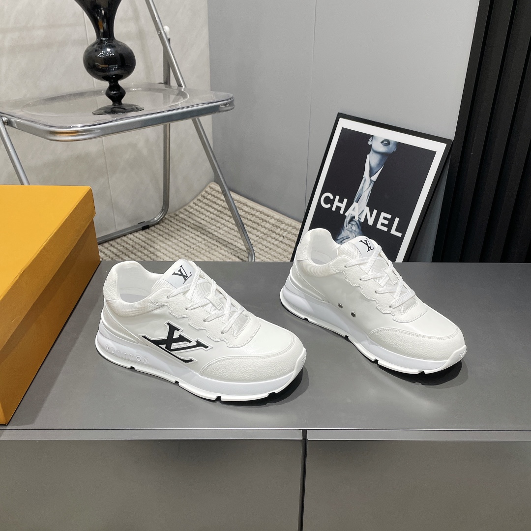 Louis Vuitton Early Spring White Leather Sneakers - Stylish & Comfortable 4 i1743246236 3631 8