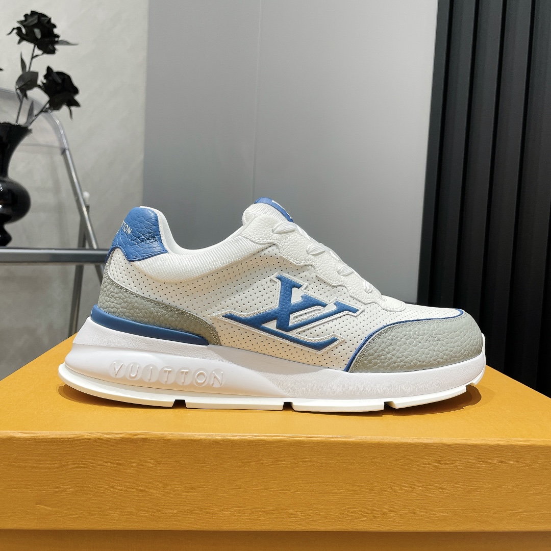 Louis Vuitton 25 Early Spring Men's Sneakers in White Leather 1 Louis Vuitton 25 Early Spring Men's Sneakers in White Leather