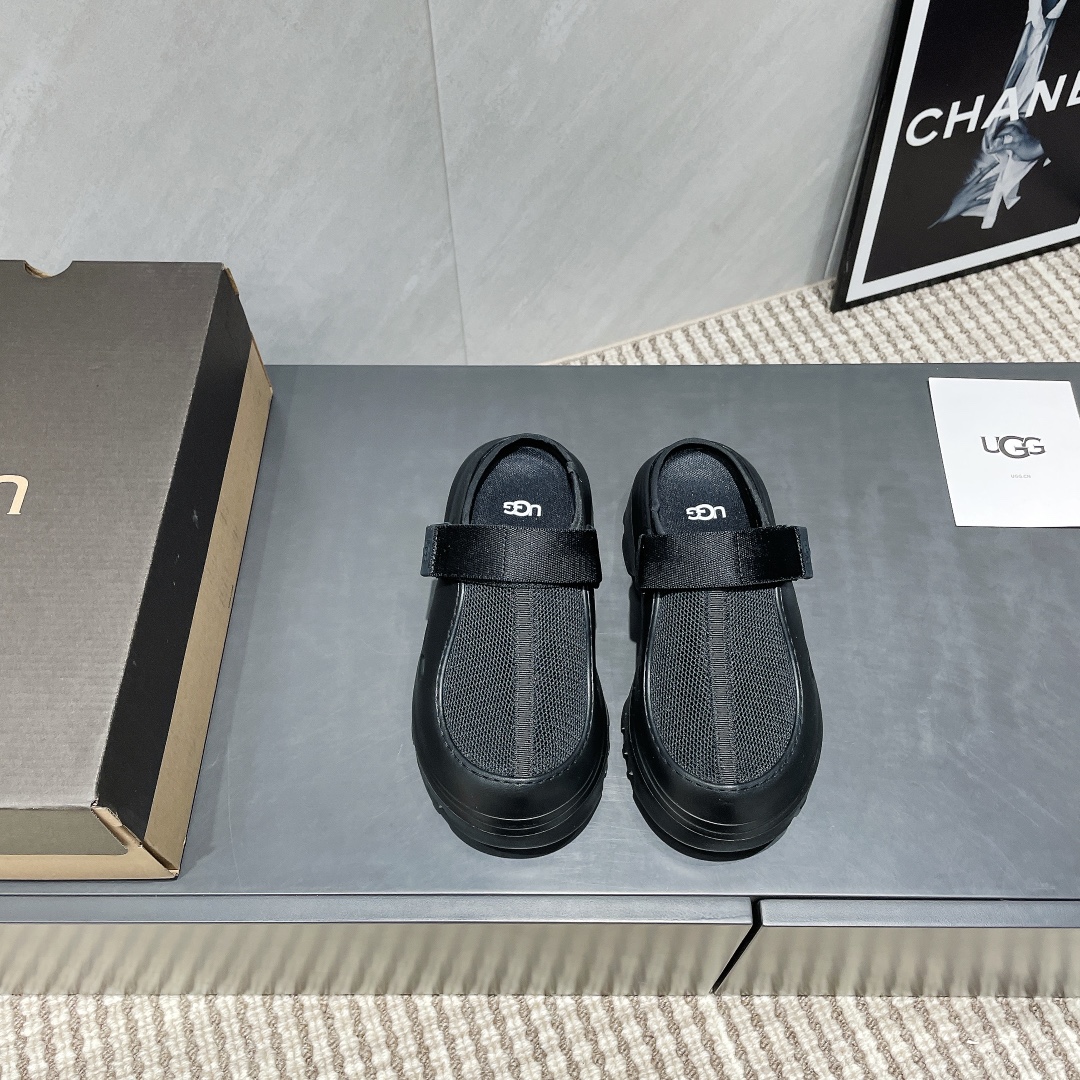 (Versión superior) UGG ~ 25vs primavera y verano serie de sandalias de plataforma con plataforma de primavera…