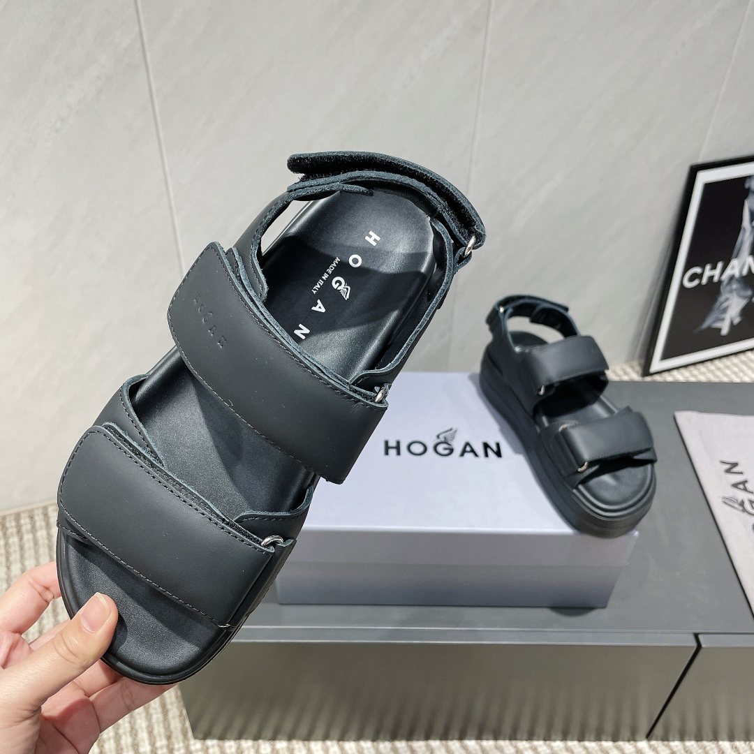 Hogan Women's Platform Sandals, Leather Upper, Hook and Loop Closure 8 i1746515056 458 6