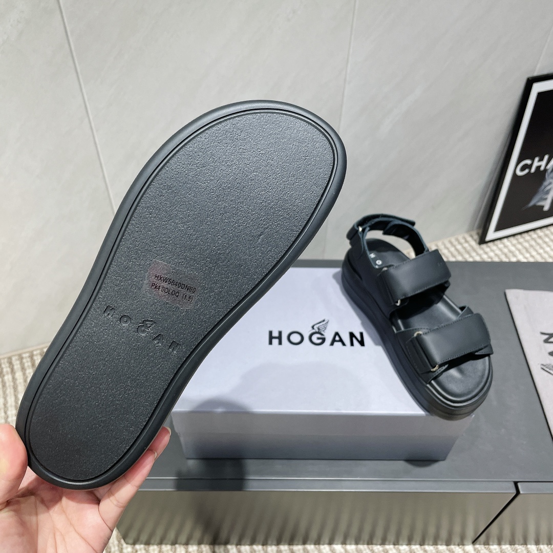 Hogan Women's Platform Sandals, Leather Upper, Hook and Loop Closure 10 i1746515056 795 4